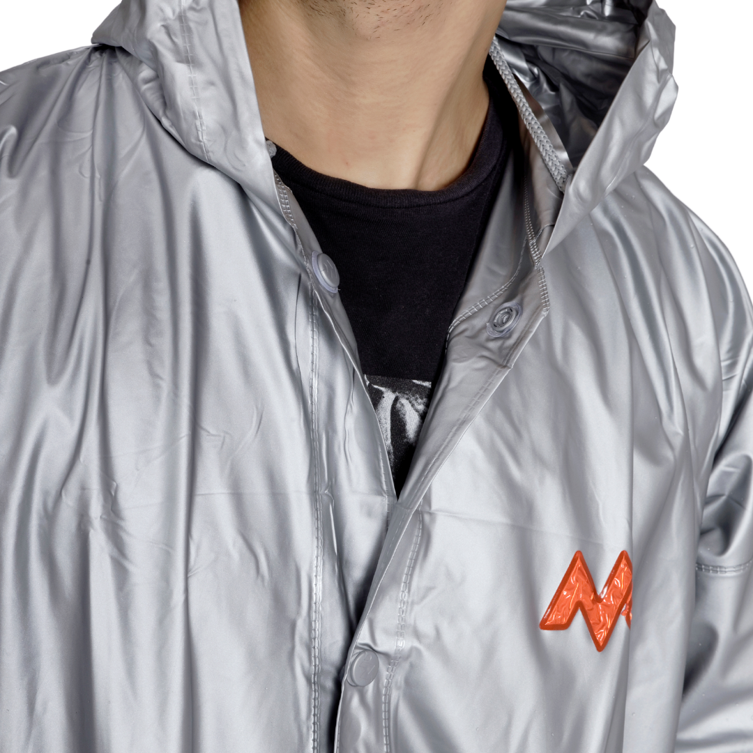 4M SUPREME Plain PVC Mens Raincoat - Image 11