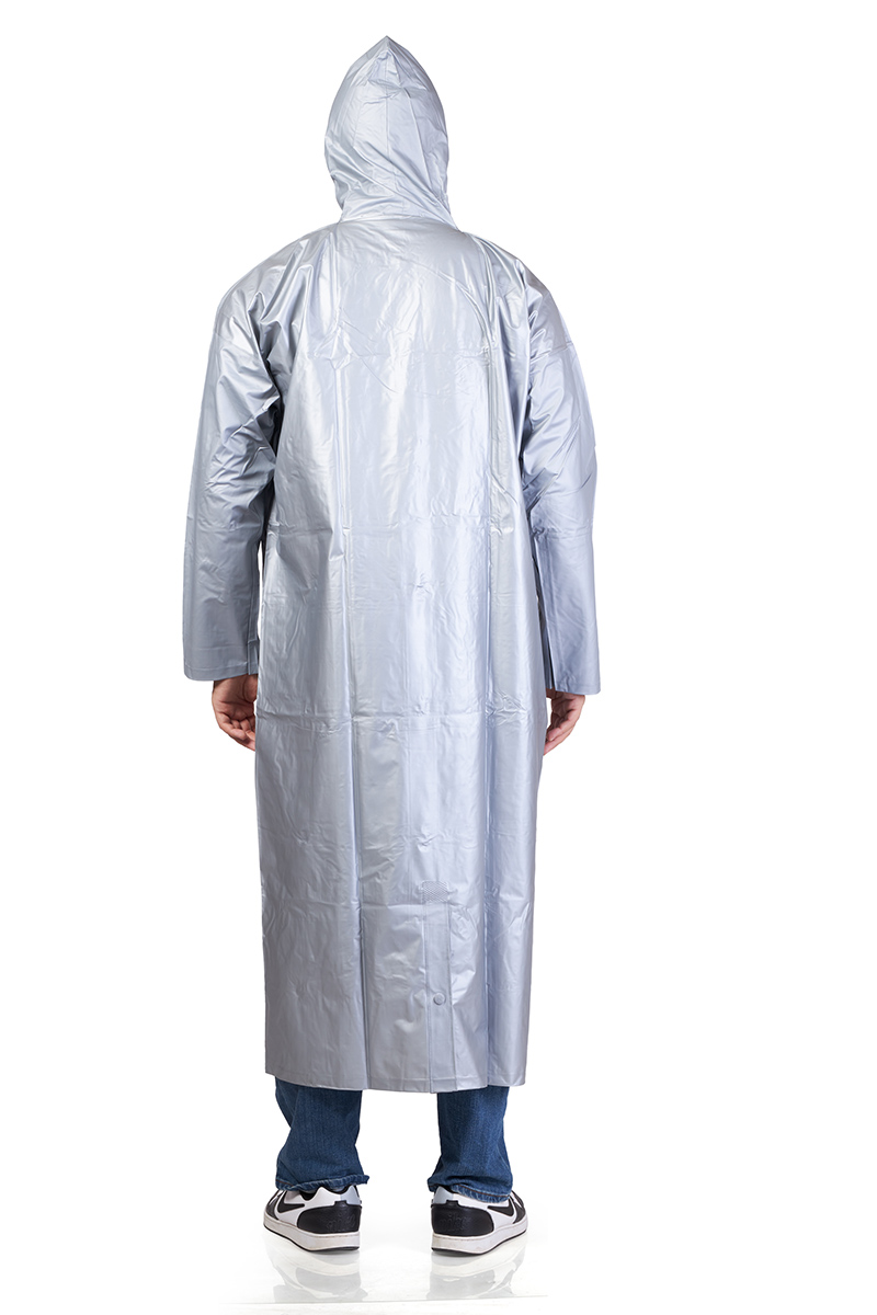 4M SUPREME Plain PVC Mens Raincoat - Image 6