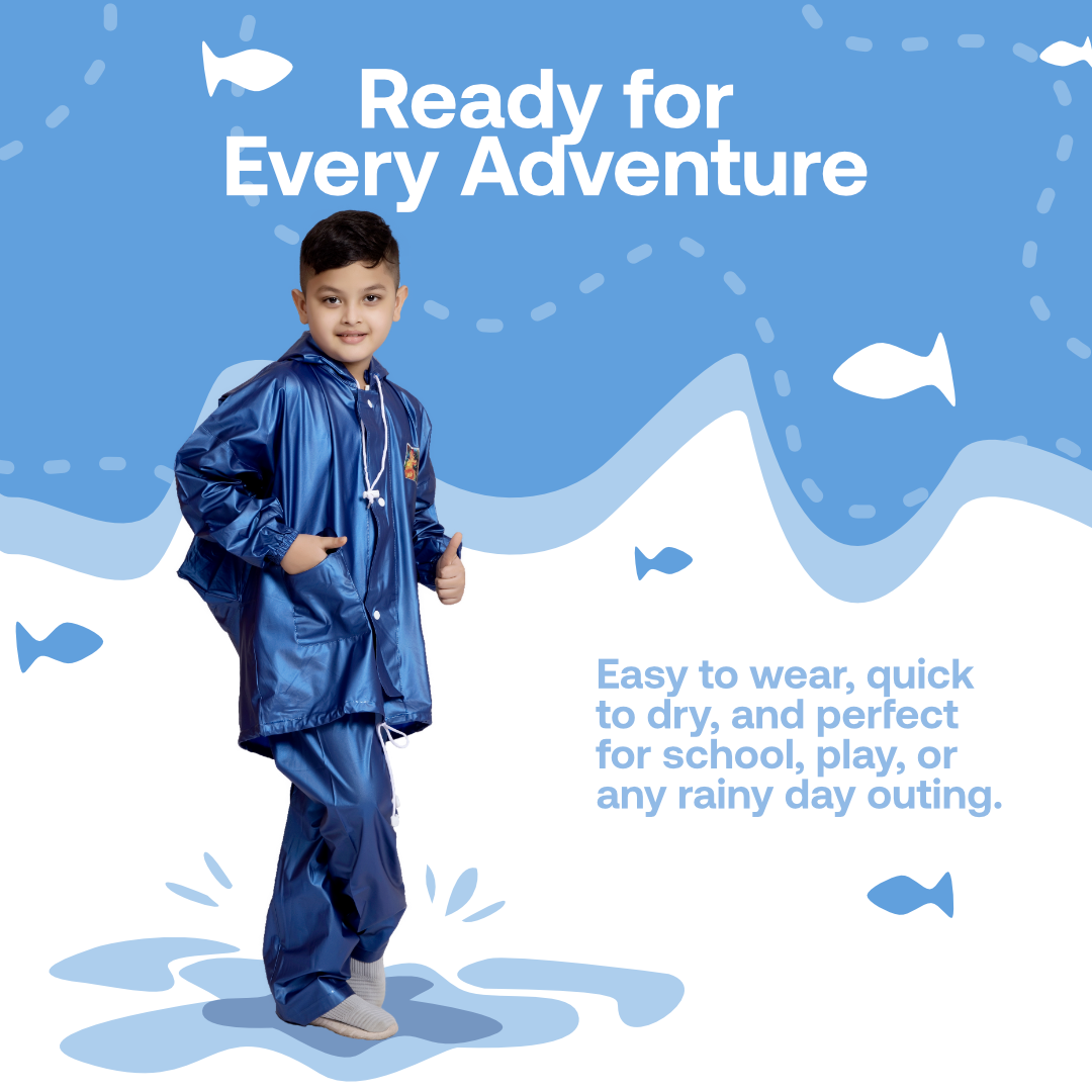 57K SUPREME PVC ( Bag ) Kids Rainsuit - Image 14