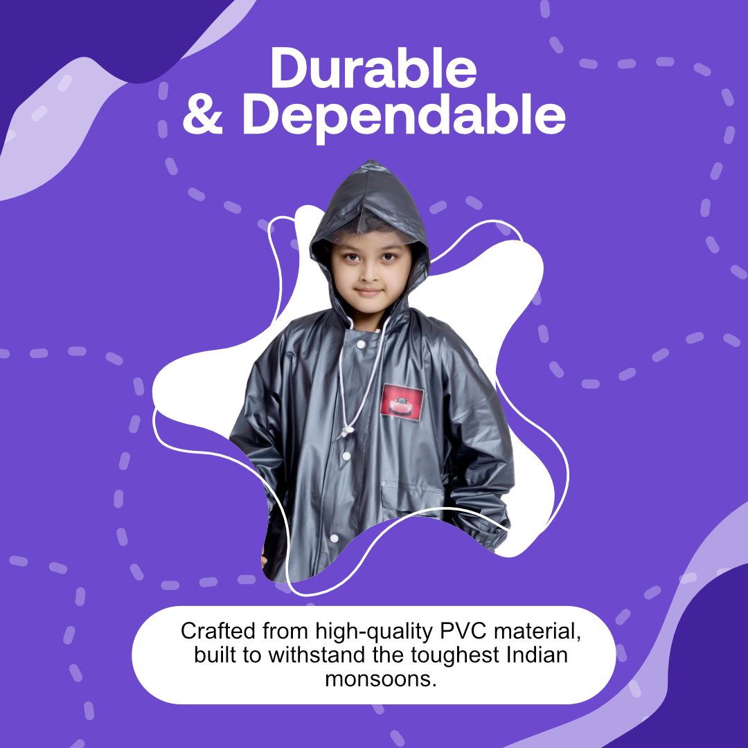57K SUPREME PVC ( Bag ) Kids Rainsuit - Image 11