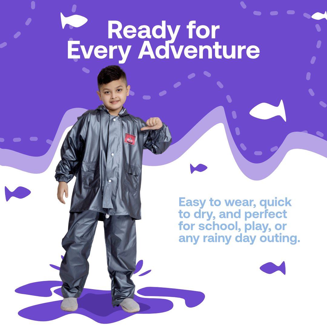 57K SUPREME PVC ( Bag ) Kids Rainsuit - Image 10