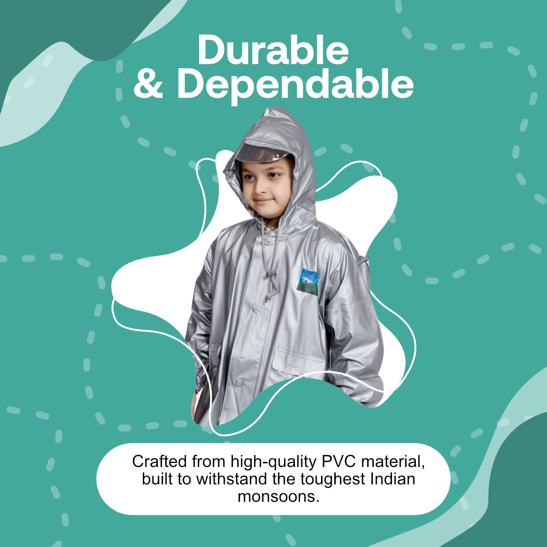 57K SUPREME PVC ( Bag ) Kids Rainsuit - Image 7