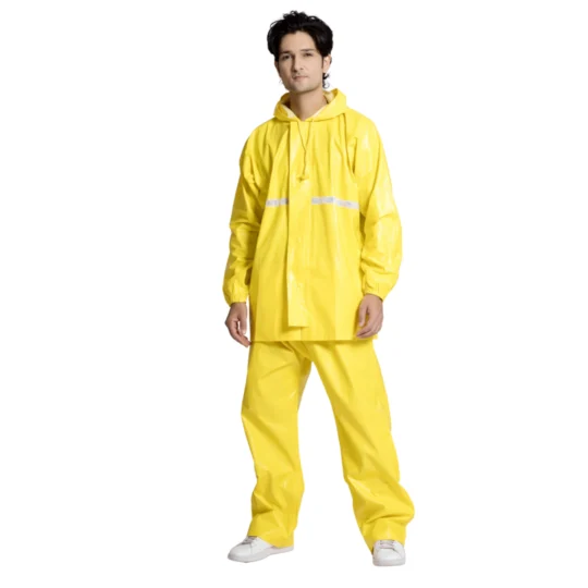 60A PVC POLY Yellow Rainsuit