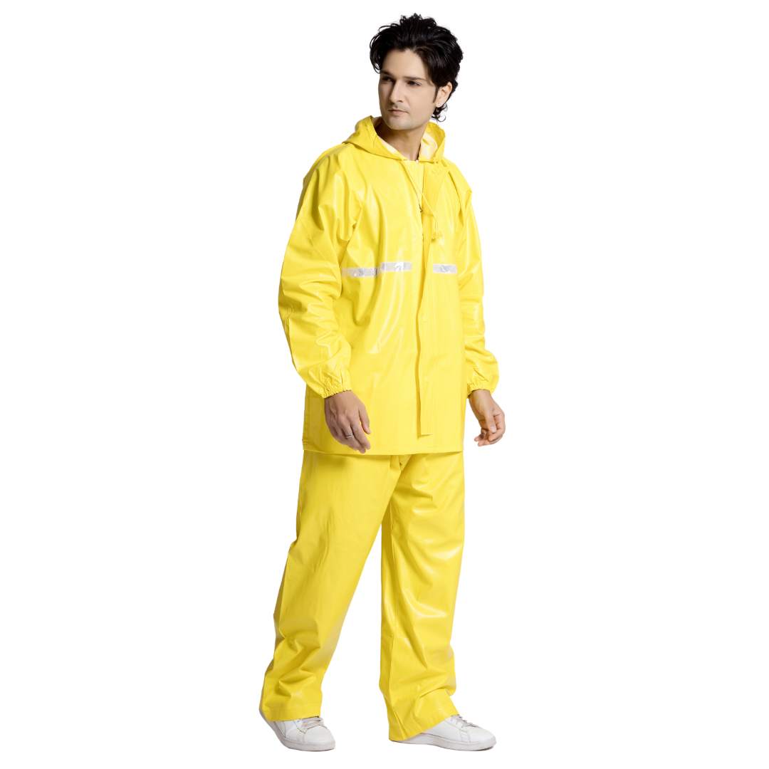 60A PVC POLY Yellow Rainsuit - Image 6