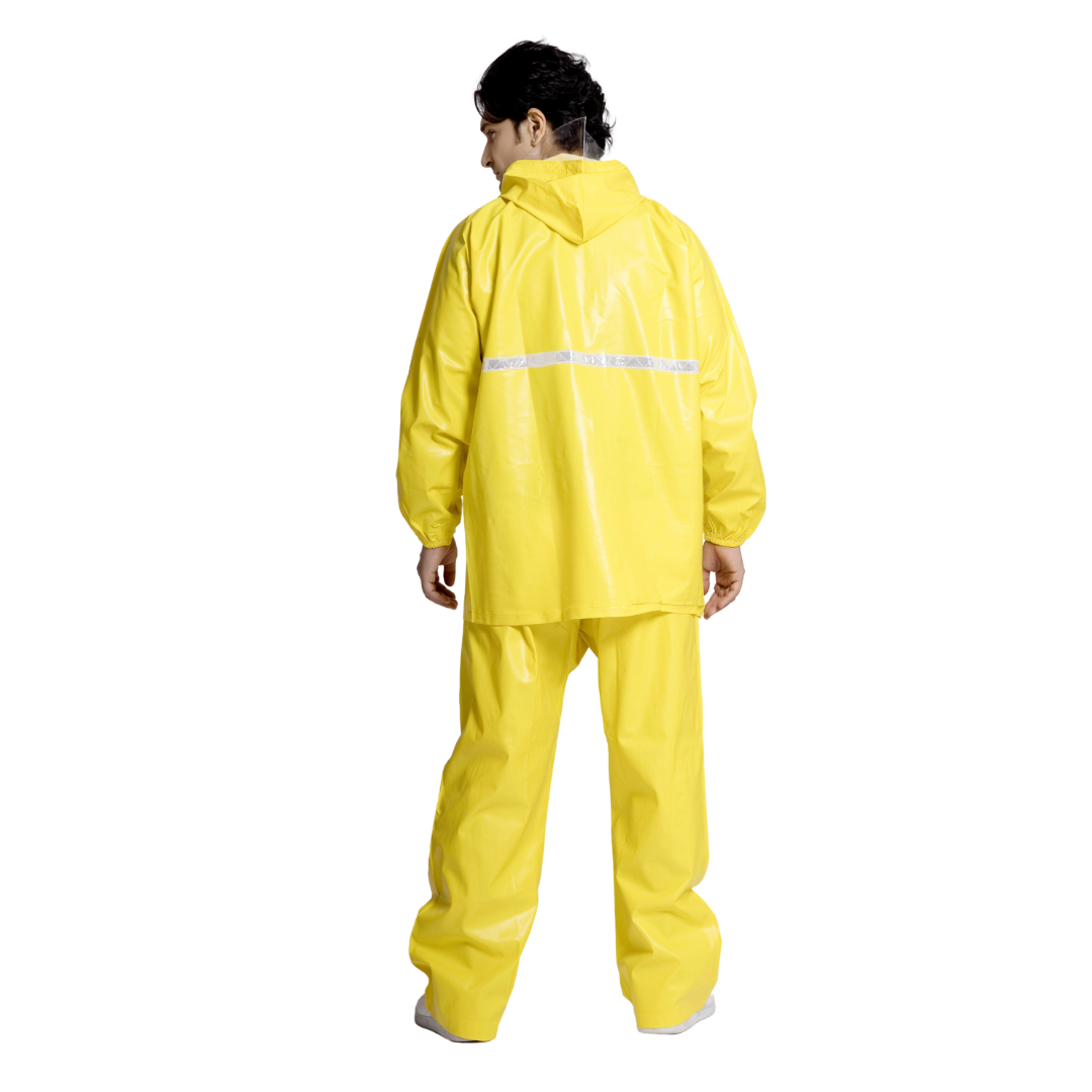 60A PVC POLY Yellow Rainsuit - Image 5