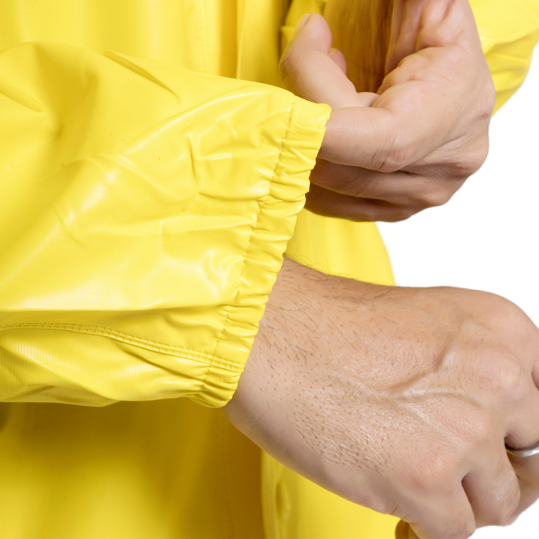 60A PVC POLY Yellow Rainsuit - Image 3