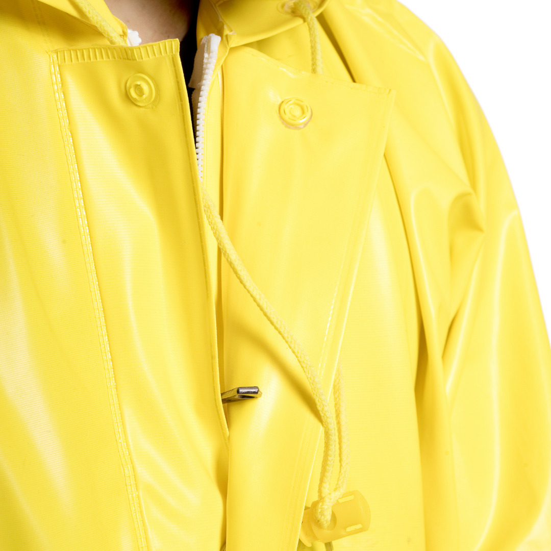 60A PVC POLY Yellow Rainsuit - Image 2