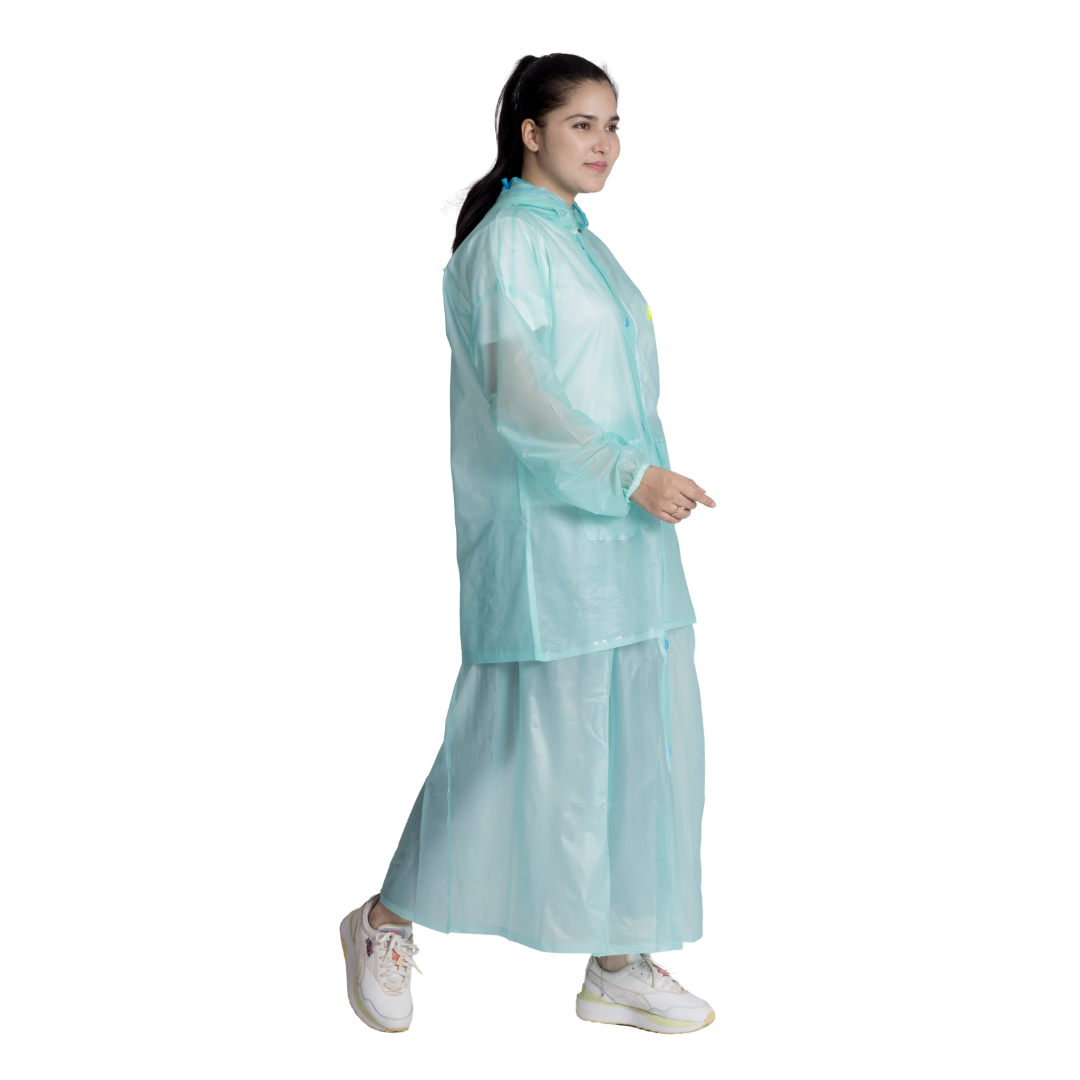 62W SPLASH PVC Womens Skirt Top Rainsuit - Image 45