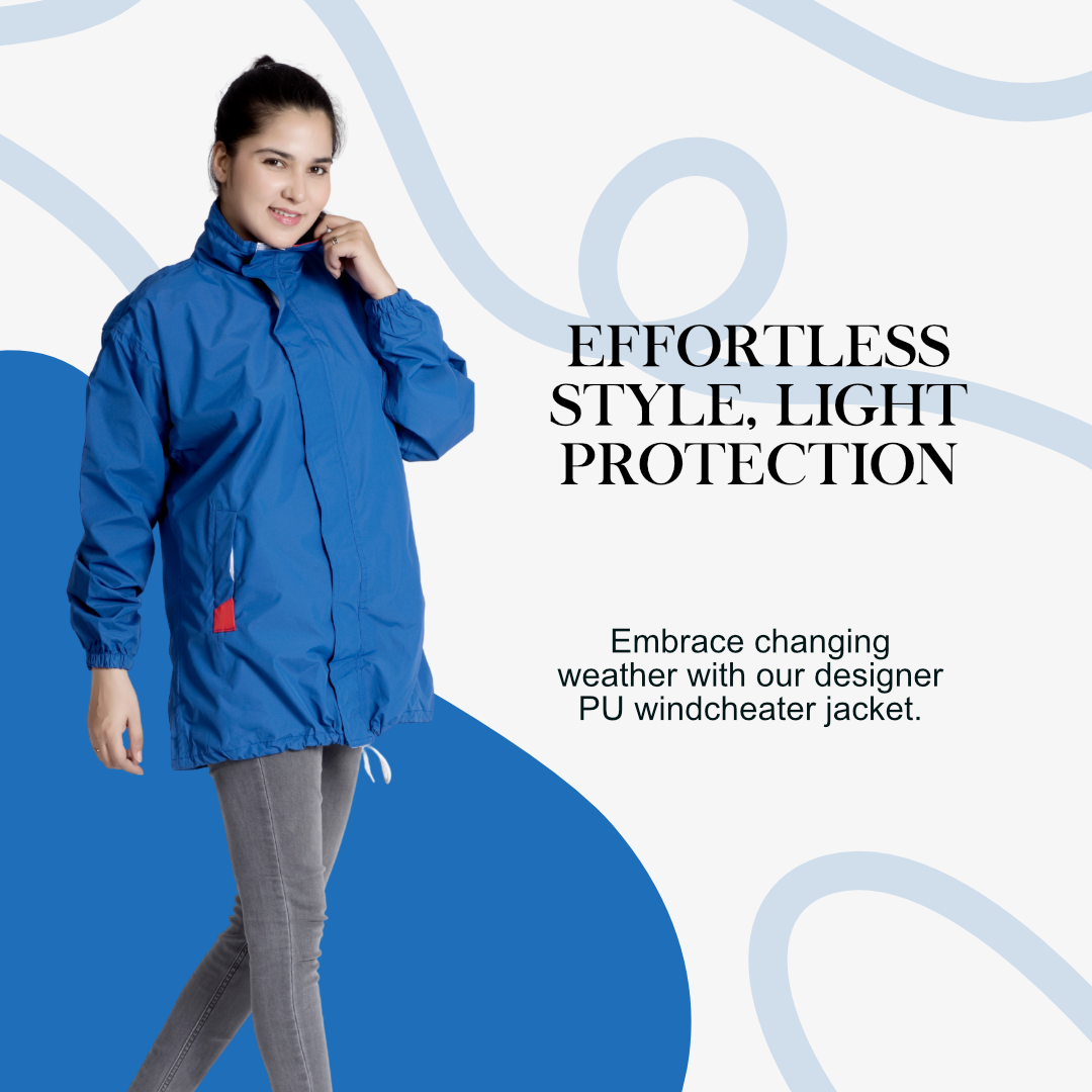 85W Designer Womens Windcheater With Net & Taping - Image 21