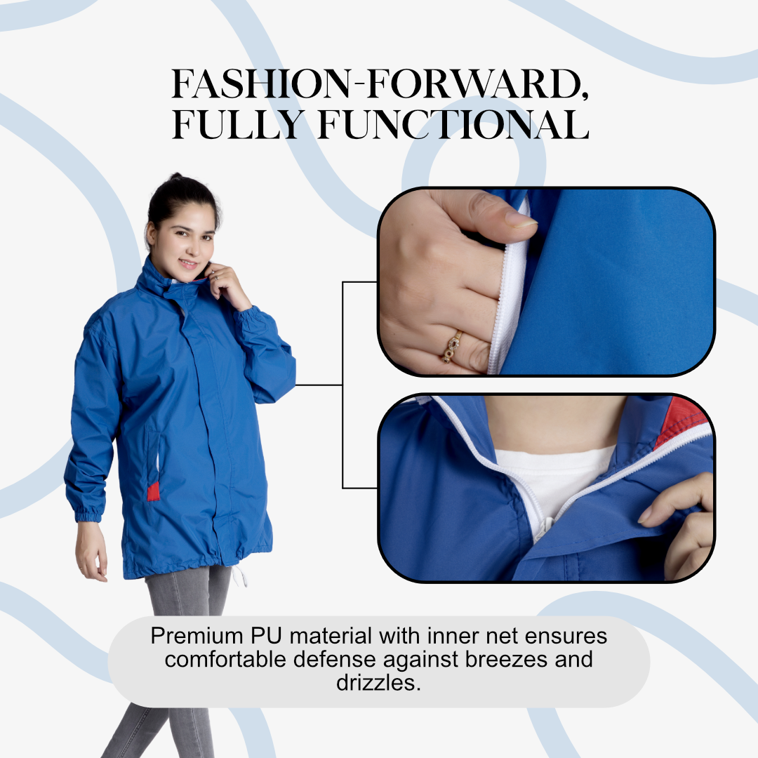 85W Designer Womens Windcheater With Net & Taping - Image 19