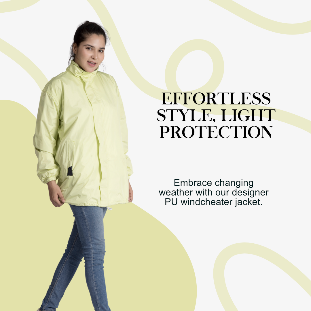85W Designer Womens Windcheater With Net & Taping - Image 13