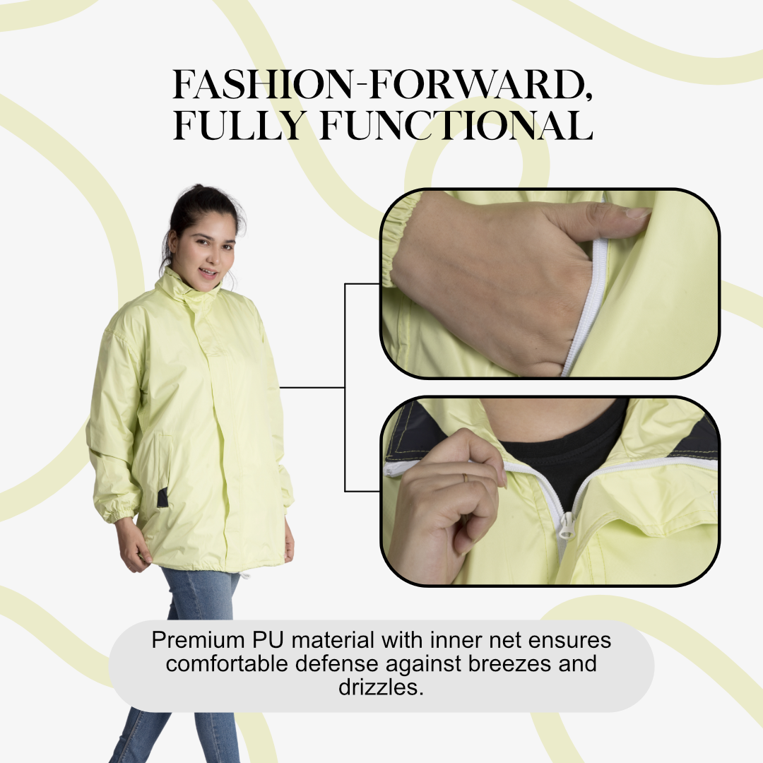 85W Designer Womens Windcheater With Net & Taping - Image 11
