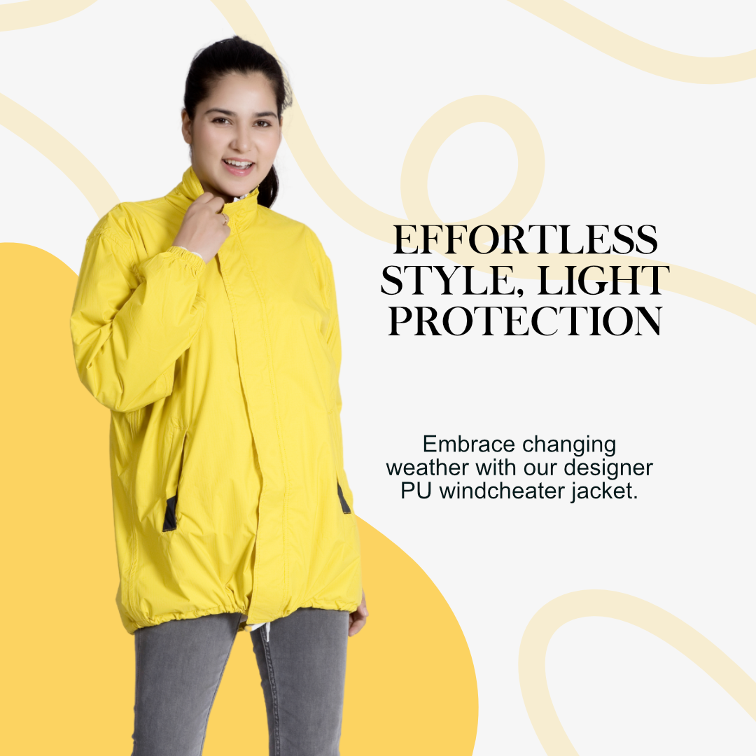 85W Designer Womens Windcheater With Net & Taping - Image 5