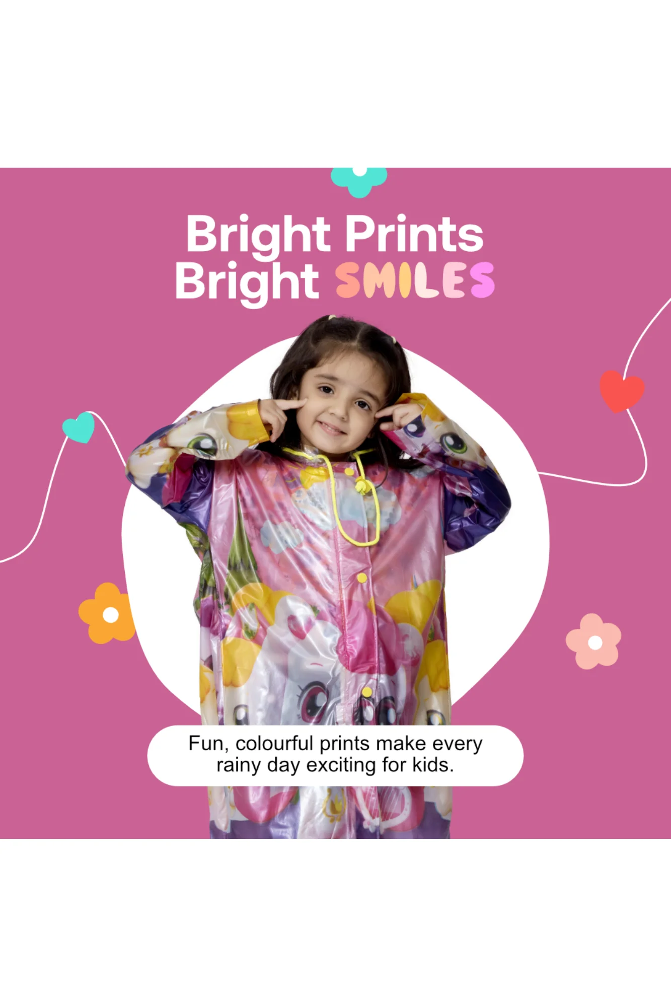 10K SUPREME Printed PVC ( Zip & Pleat ) Kids Raincoat - Image 43