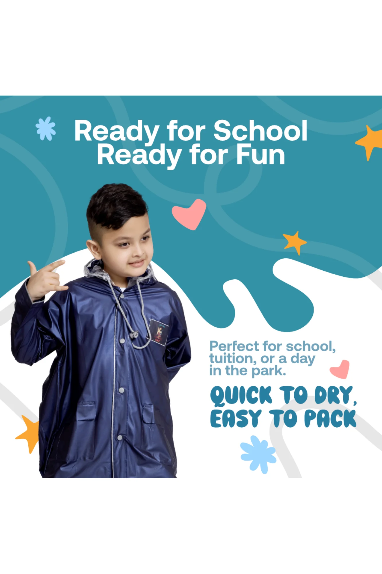11K SOLITAIRE PVC ( Bag ) Kids Raincoat - Image 33
