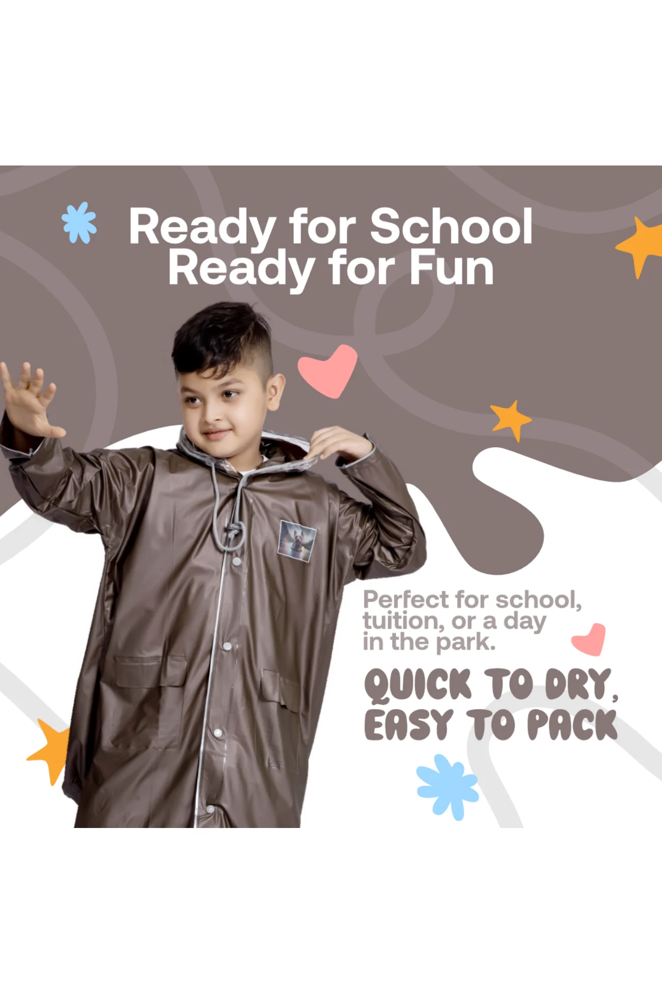 11K SOLITAIRE PVC ( Bag ) Kids Raincoat - Image 37