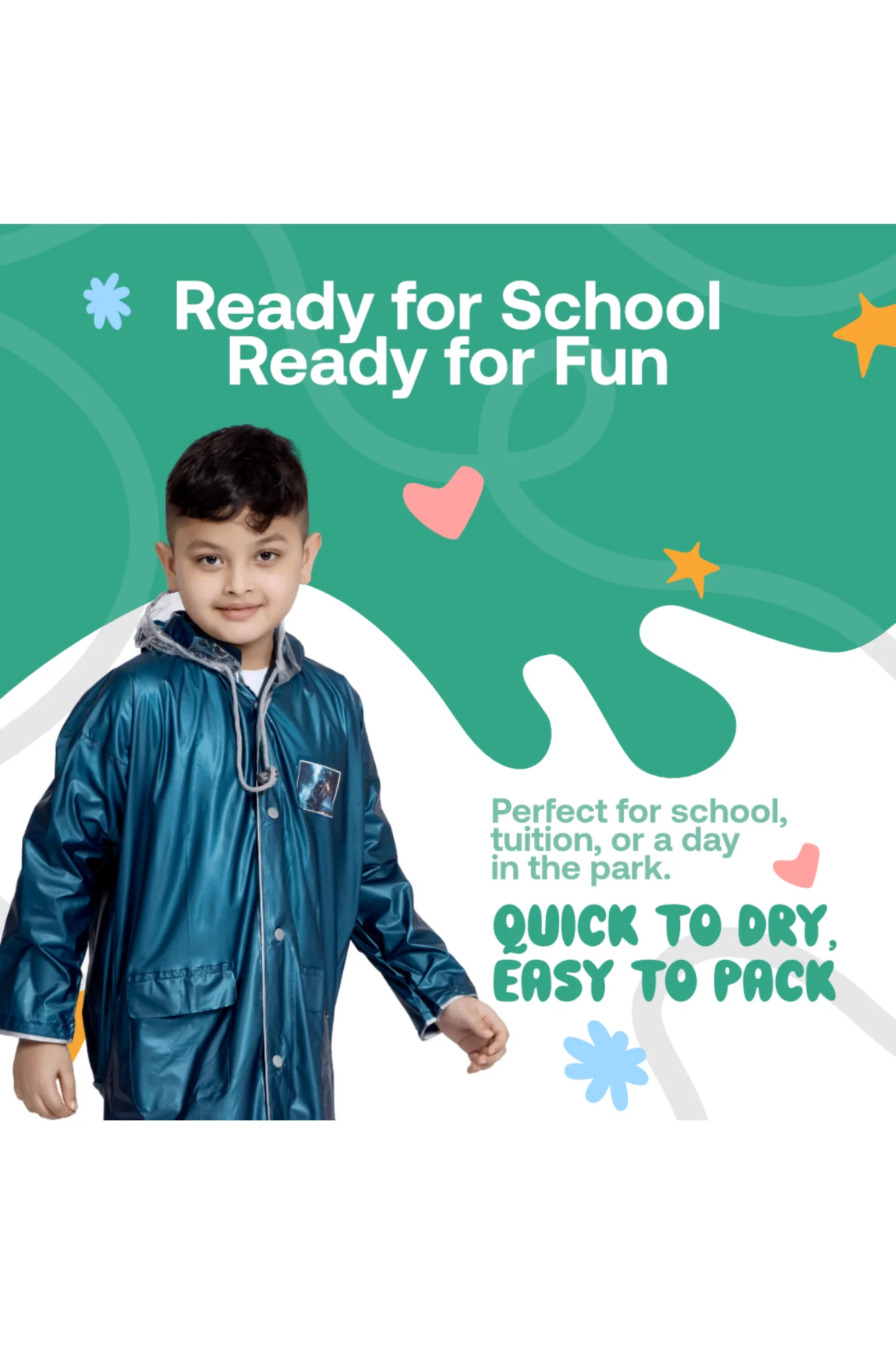 11K SOLITAIRE PVC ( Bag ) Kids Raincoat - Image 41