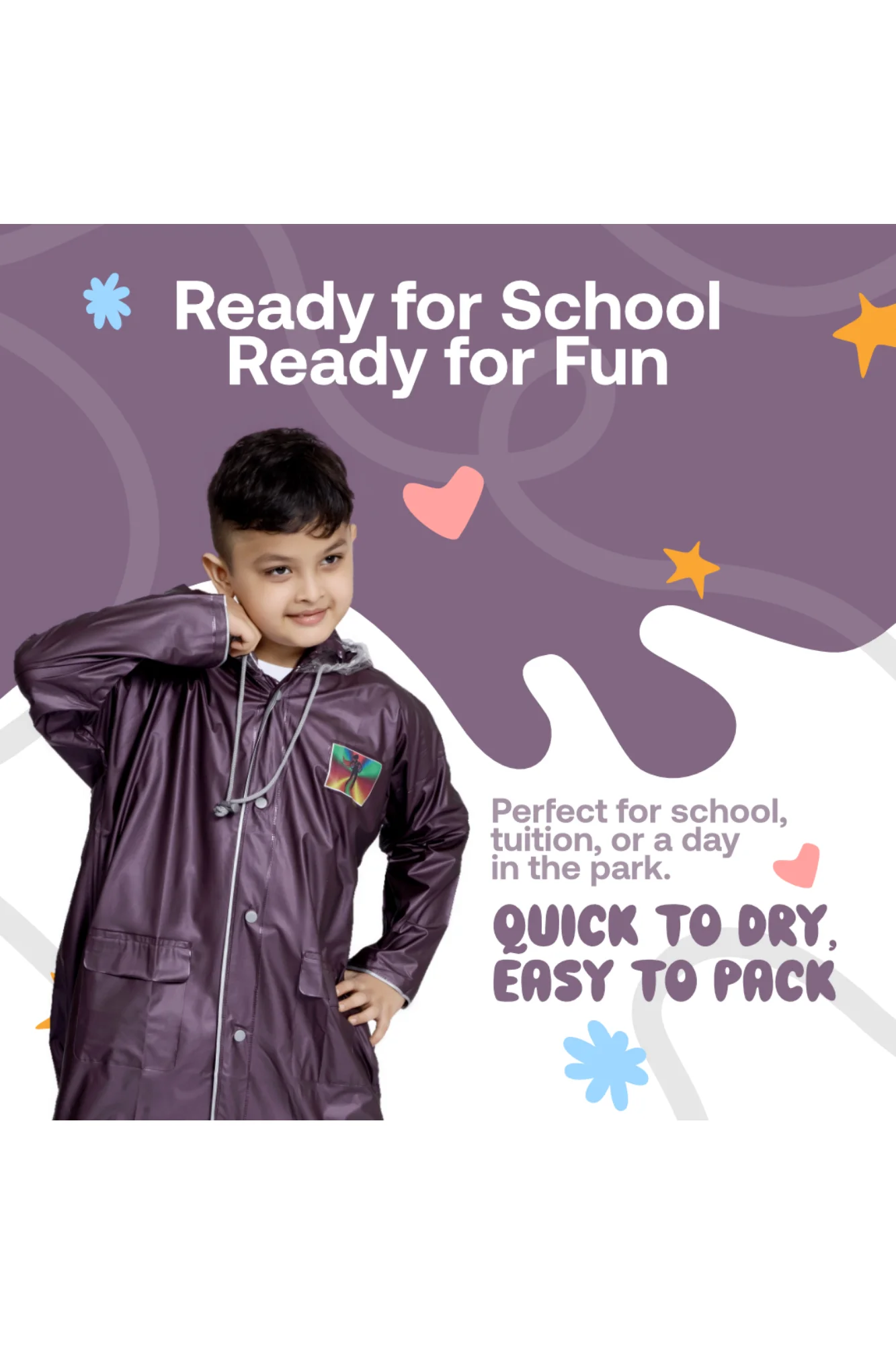 11K SOLITAIRE PVC ( Bag ) Kids Raincoat - Image 45