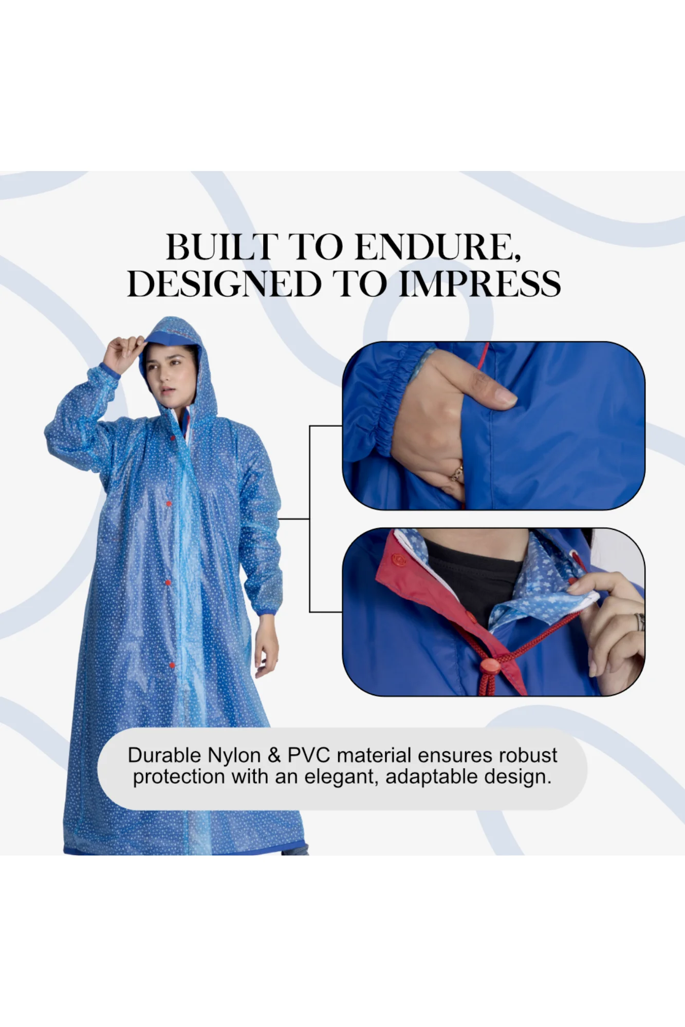 47W VICTORIA Reversible Womens Raincoat - Image 36