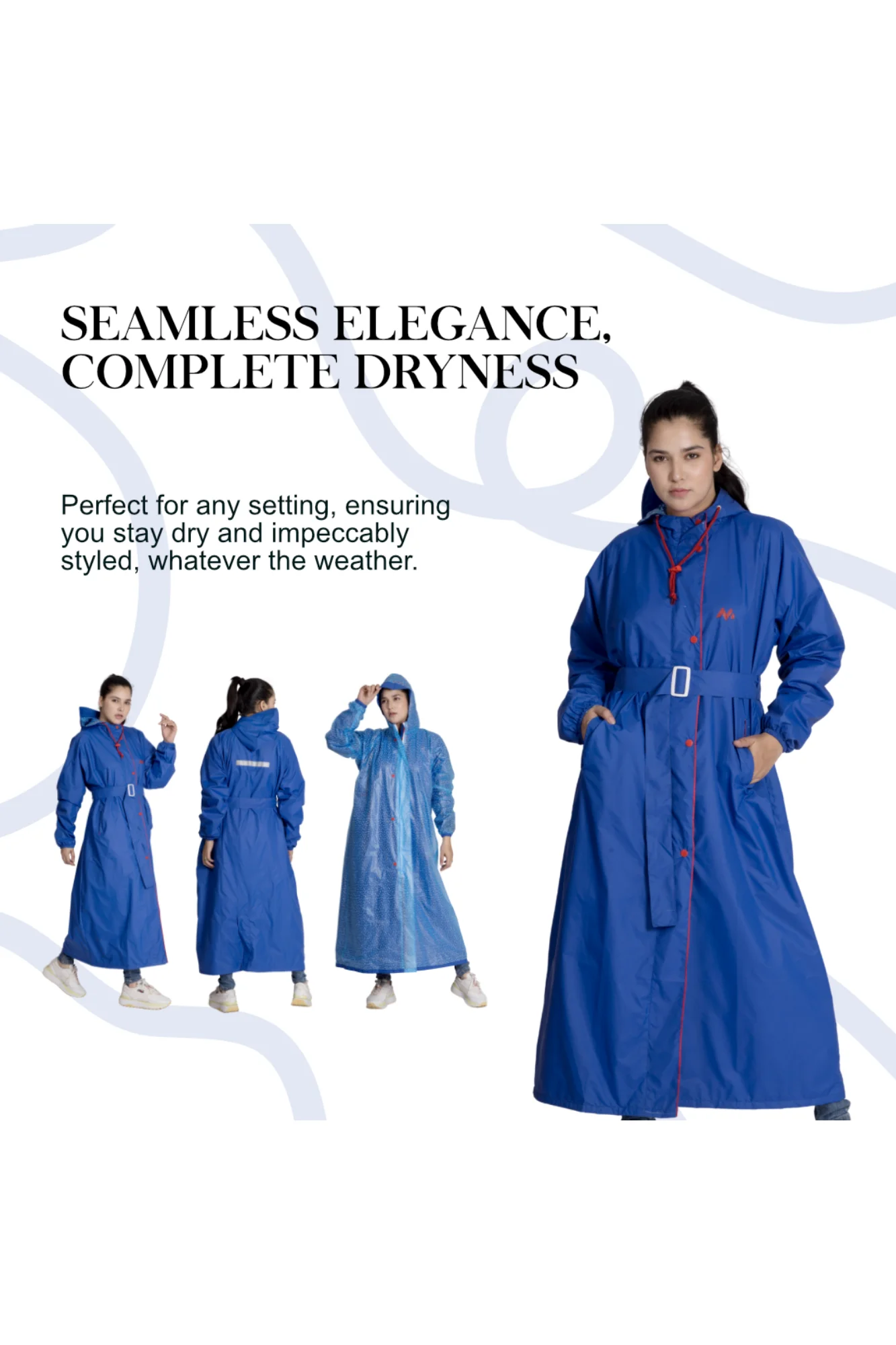 47W VICTORIA Reversible Womens Raincoat - Image 37
