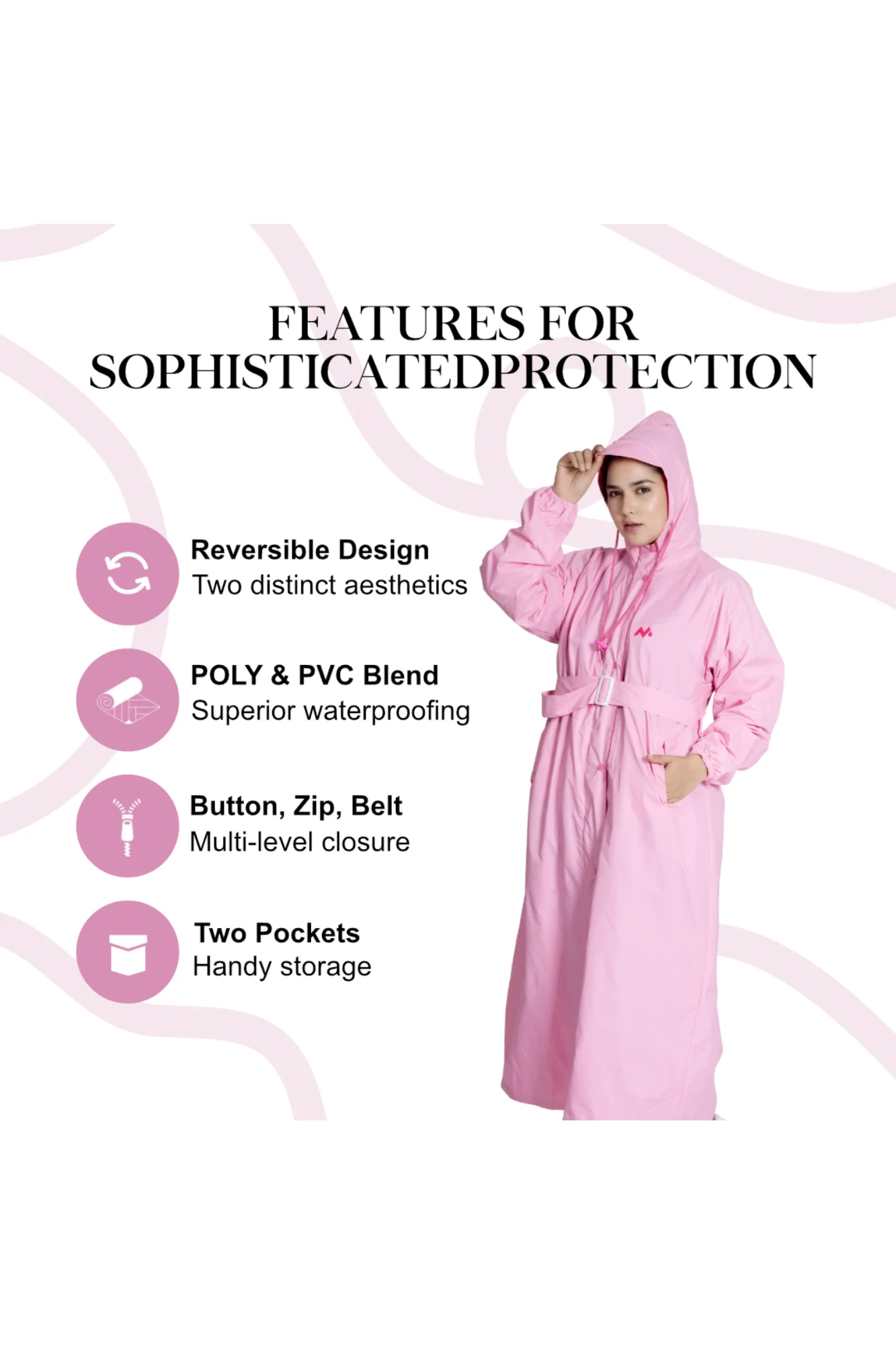 47W VICTORIA Reversible Womens Raincoat - Image 39