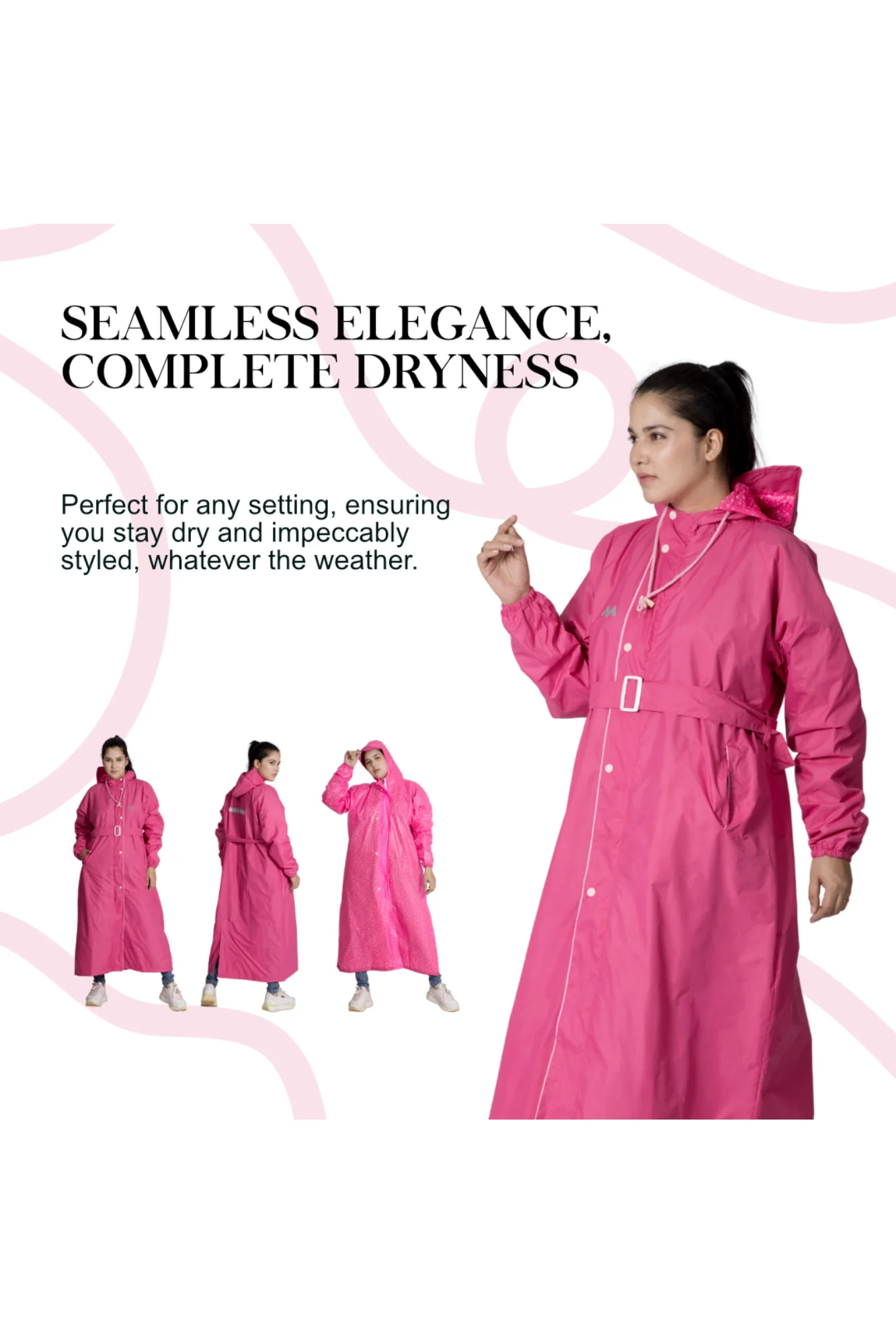 47W VICTORIA Reversible Womens Raincoat - Image 45