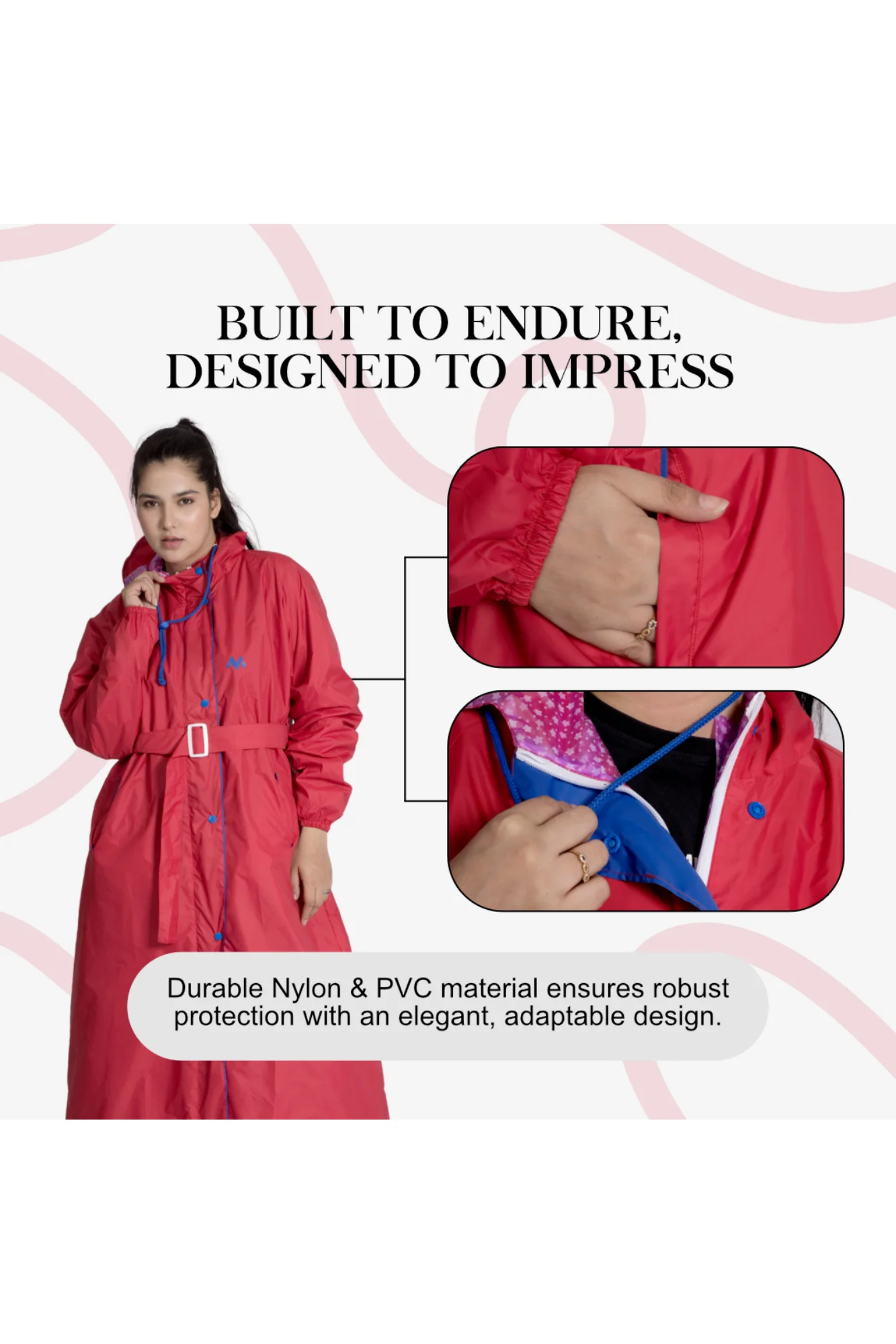 47W VICTORIA Reversible Womens Raincoat - Image 48