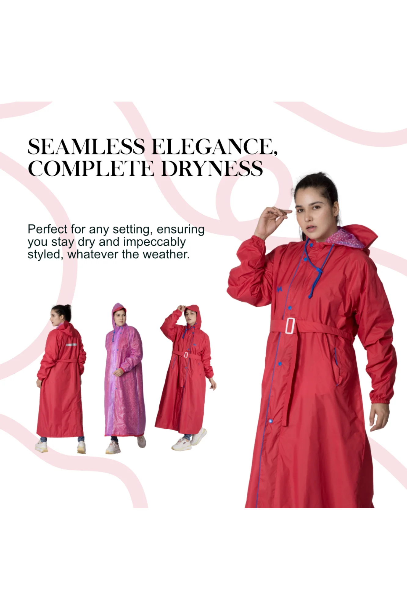 47W VICTORIA Reversible Womens Raincoat - Image 49