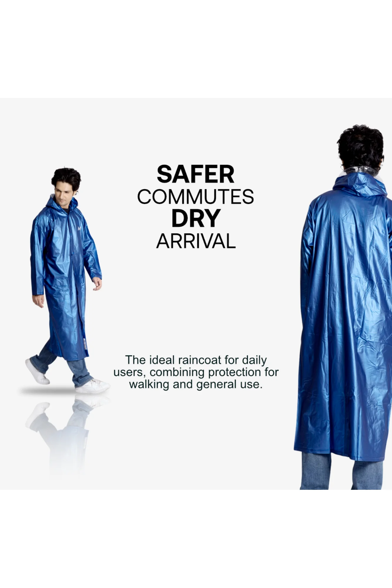 4M SUPREME Plain PVC Mens Raincoat - Image 19