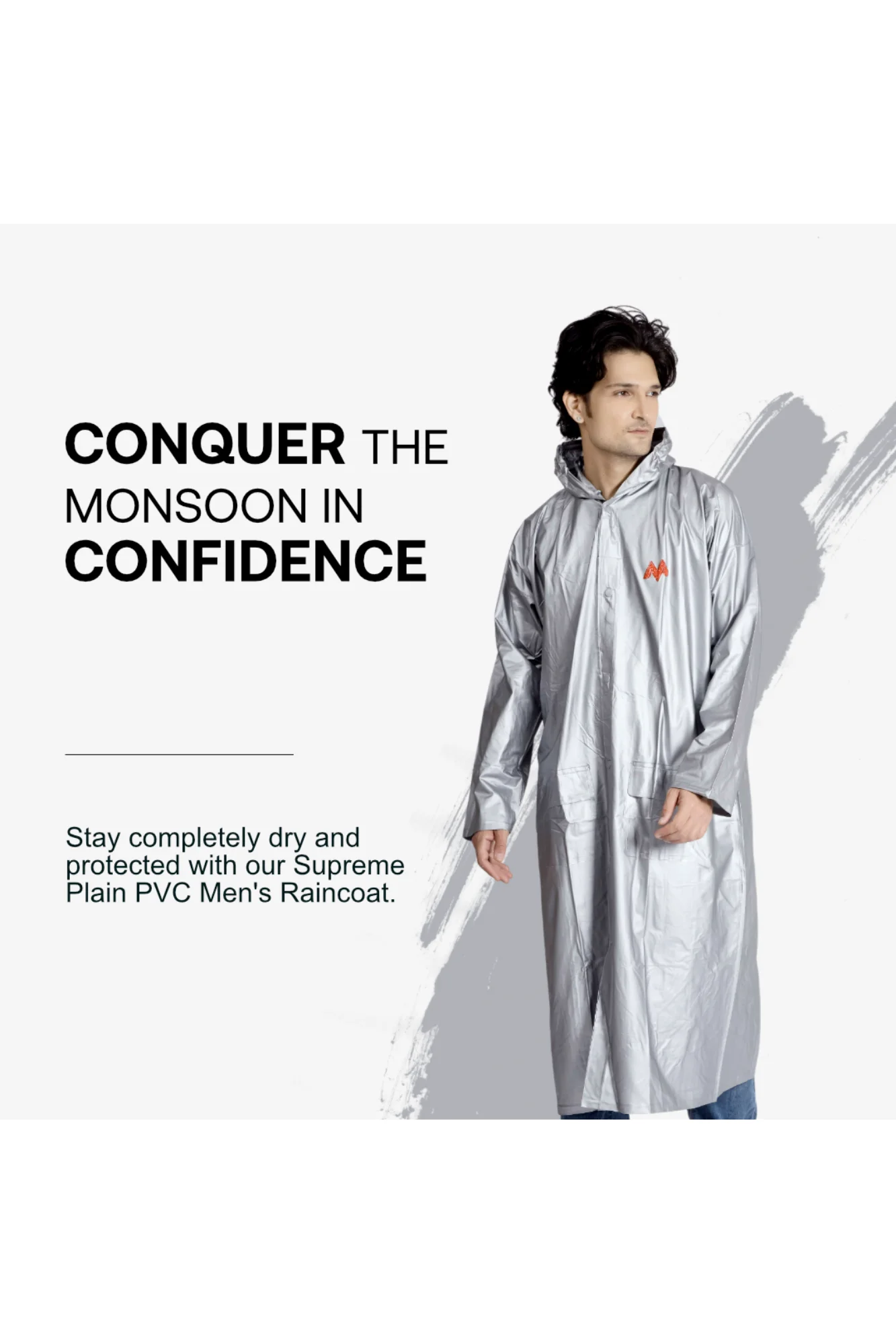 4M SUPREME Plain PVC Mens Raincoat - Image 20