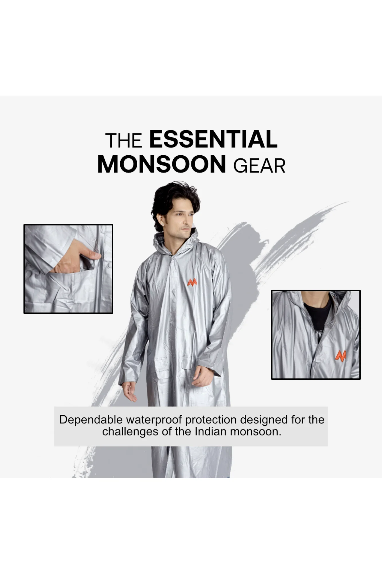 4M SUPREME Plain PVC Mens Raincoat - Image 22