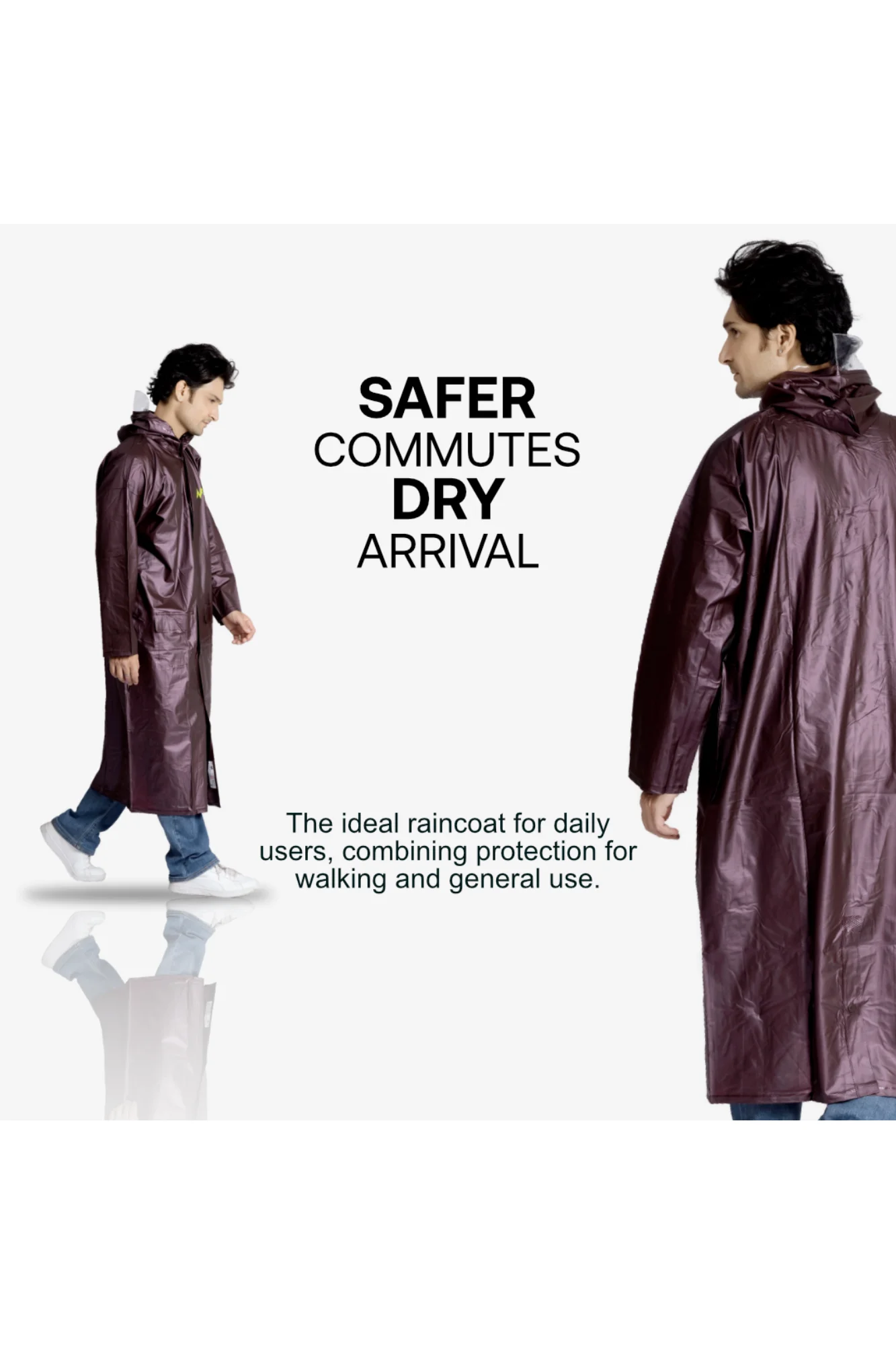 4M SUPREME Plain PVC Mens Raincoat - Image 27