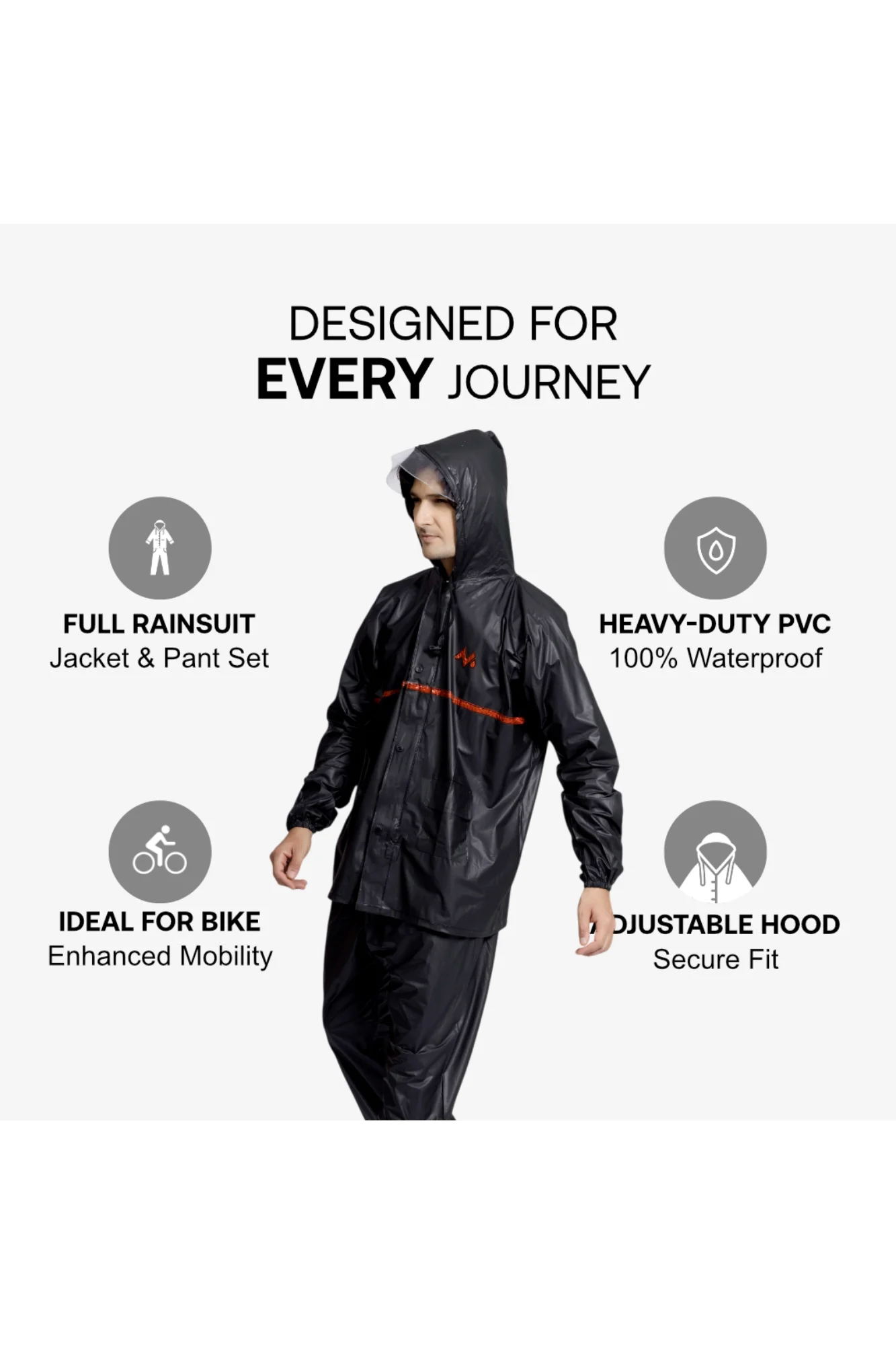 53M Splash Galaxy PVC Mens Rainsuit - Image 2