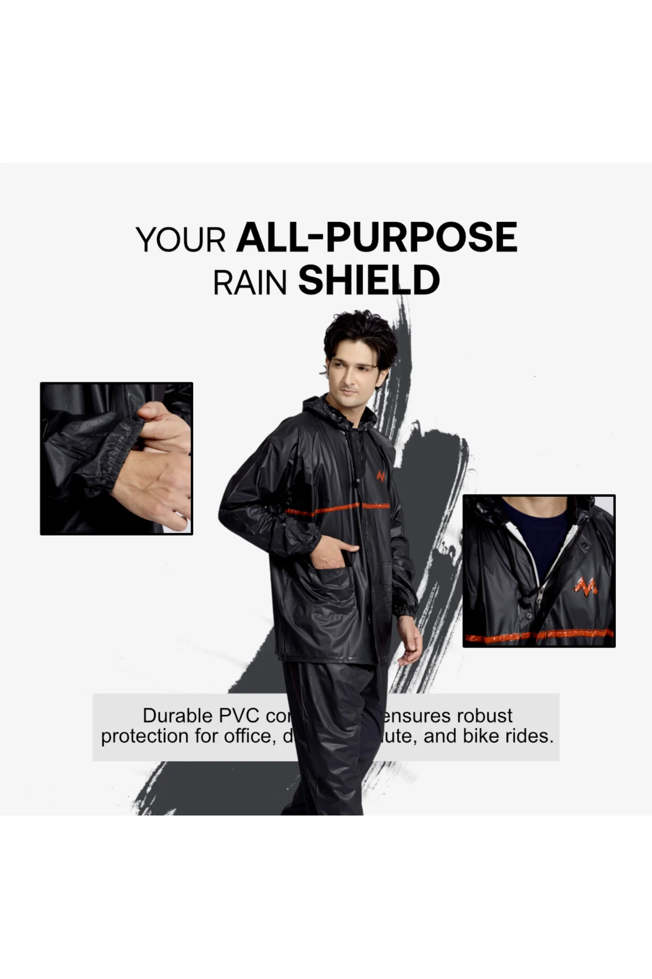 53M Splash Galaxy PVC Mens Rainsuit - Image 3