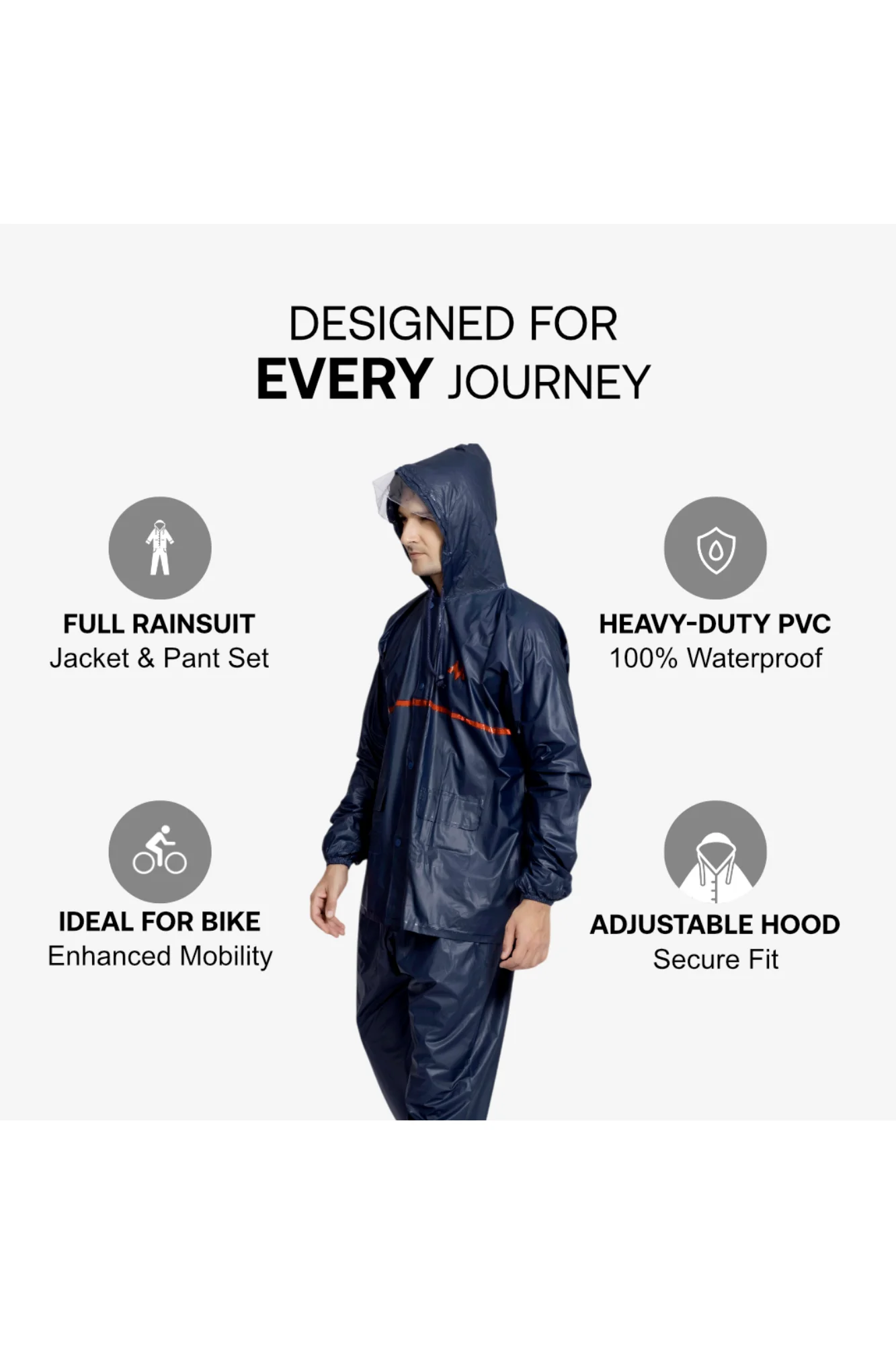 53M Splash Galaxy PVC Mens Rainsuit - Image 6