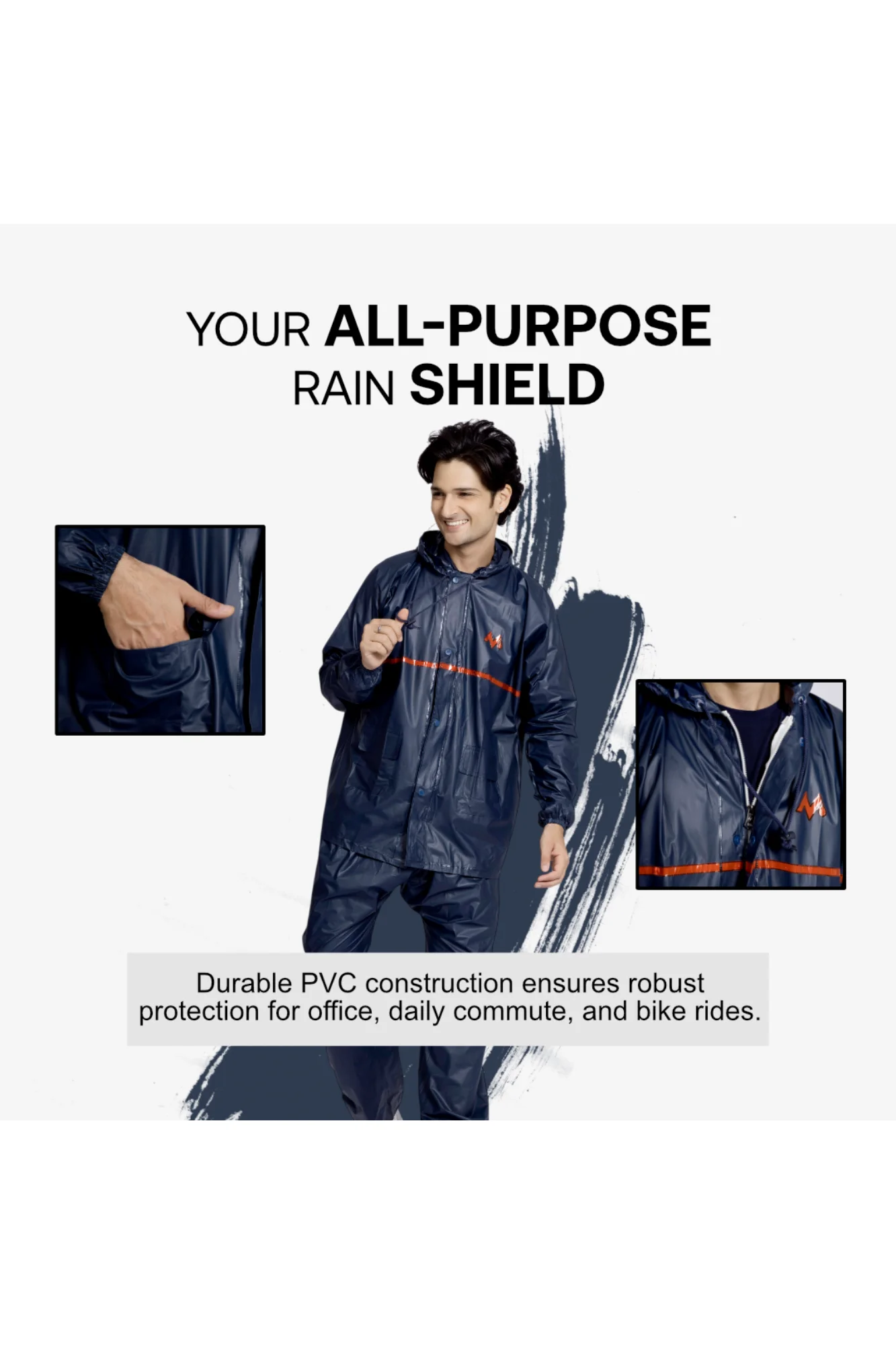 53M Splash Galaxy PVC Mens Rainsuit - Image 7
