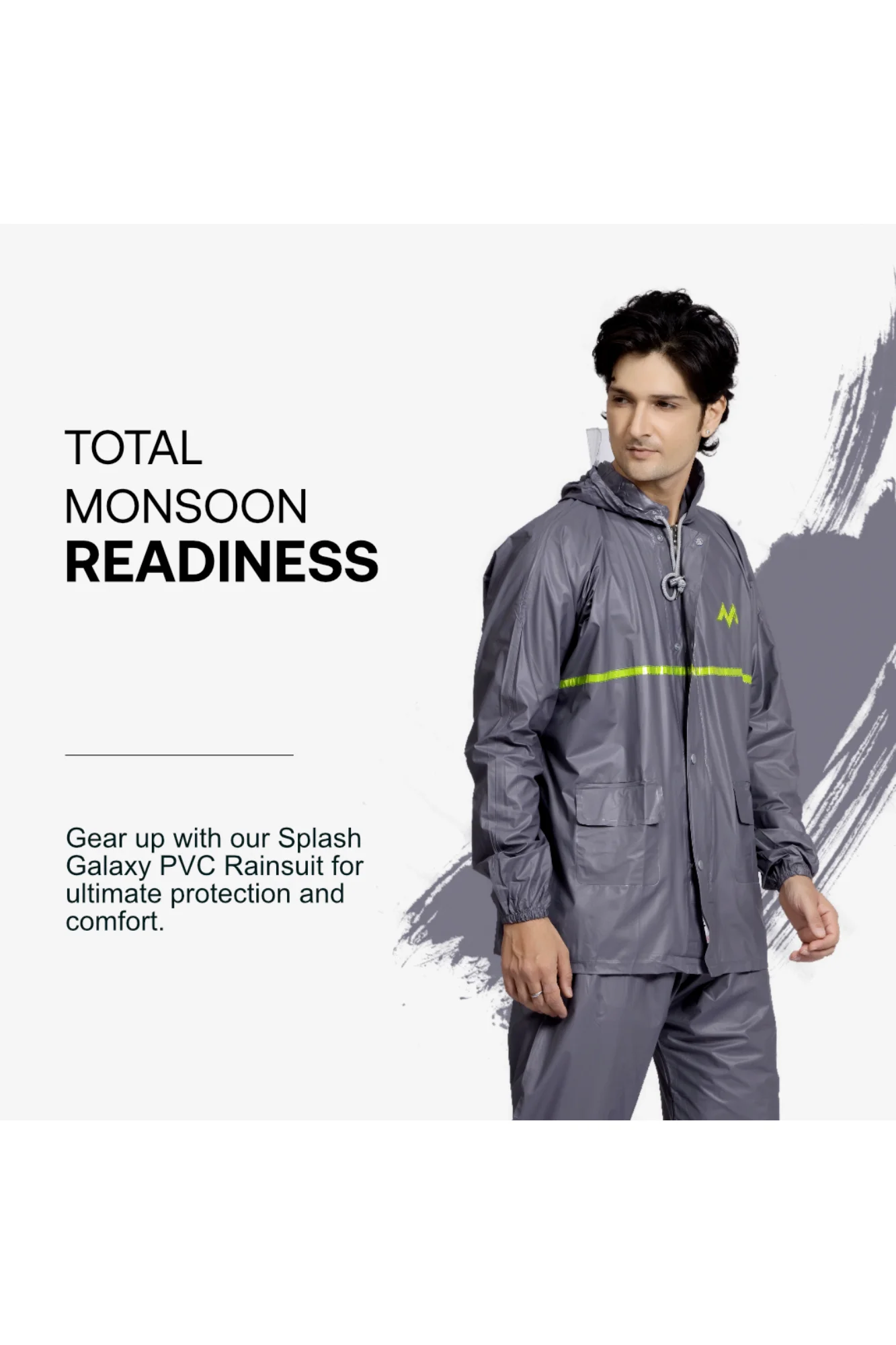 53M Splash Galaxy PVC Mens Rainsuit - Image 13