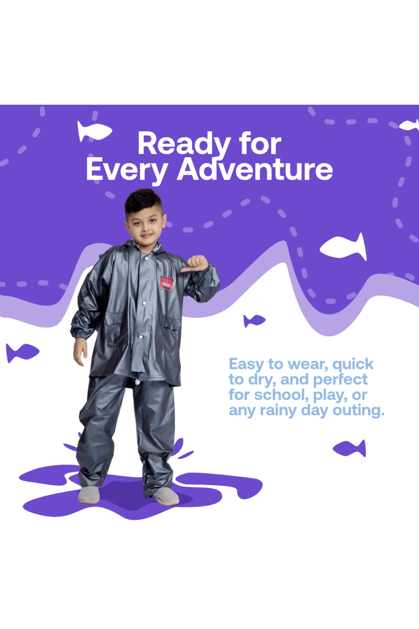 57K SUPREME PVC ( Bag ) Kids Rainsuit - Image 41