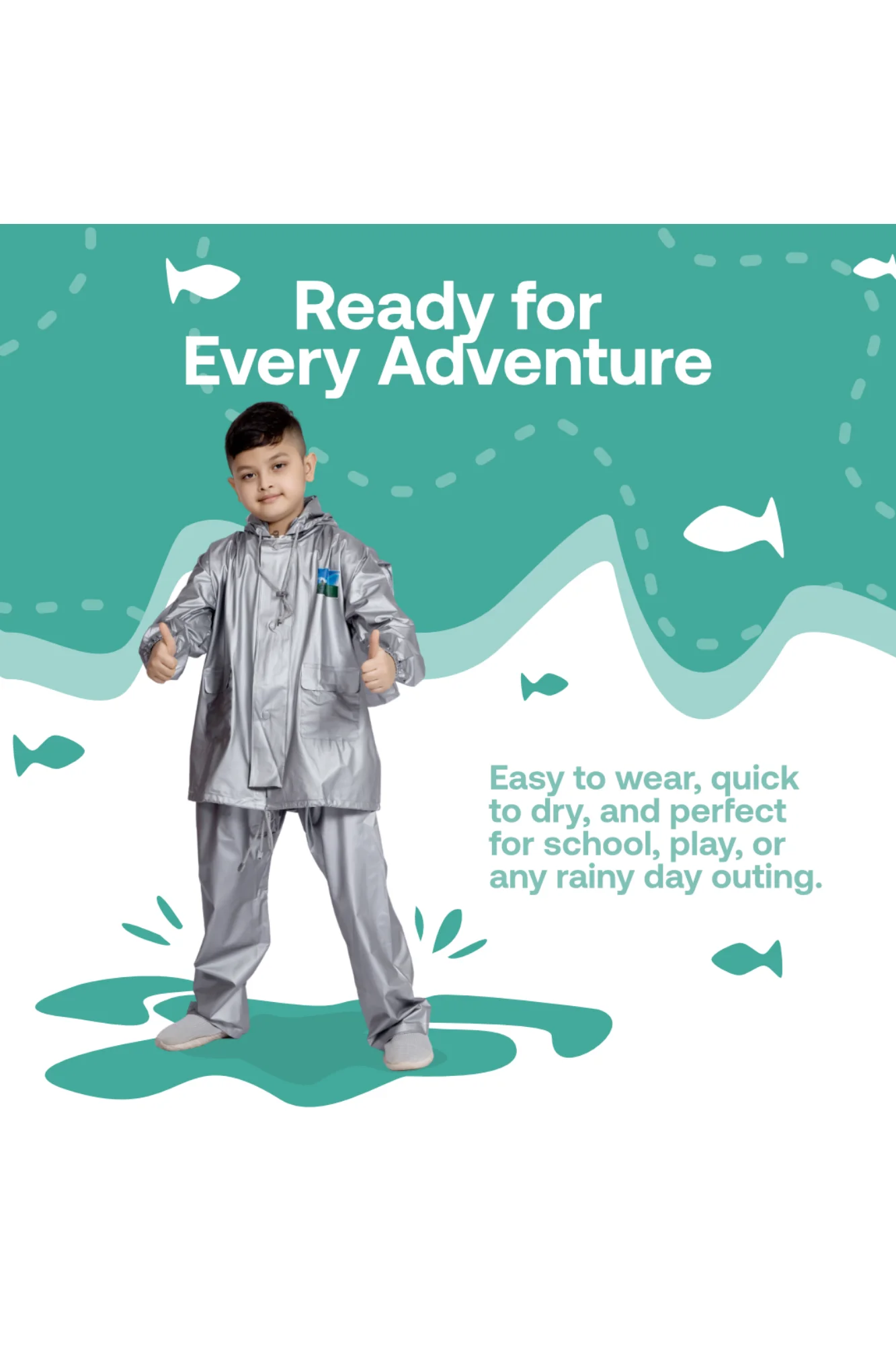 57K SUPREME PVC ( Bag ) Kids Rainsuit - Image 29