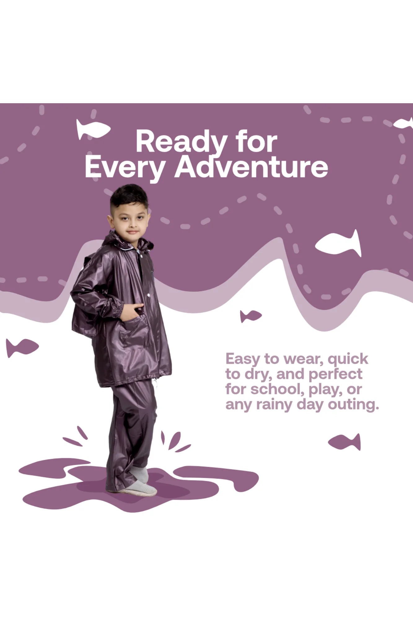 57K SUPREME PVC ( Bag ) Kids Rainsuit - Image 33
