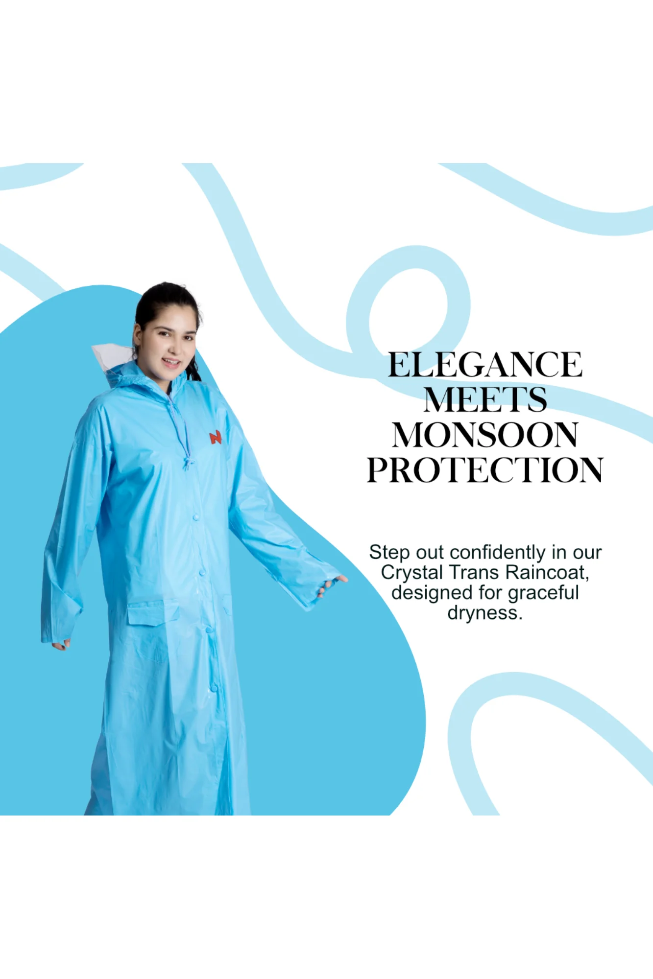 7W CRYSTAL Trans PVC Womens Raincoat - Image 29