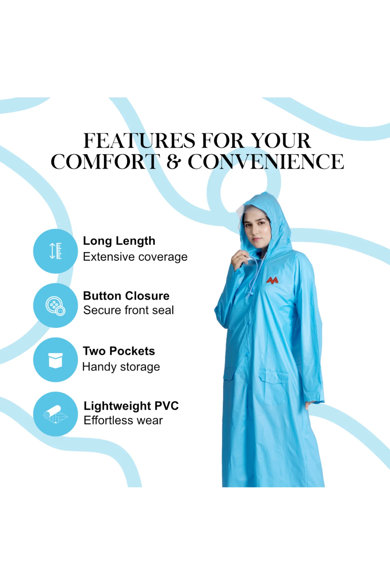 7W CRYSTAL Trans PVC Womens Raincoat - Image 30