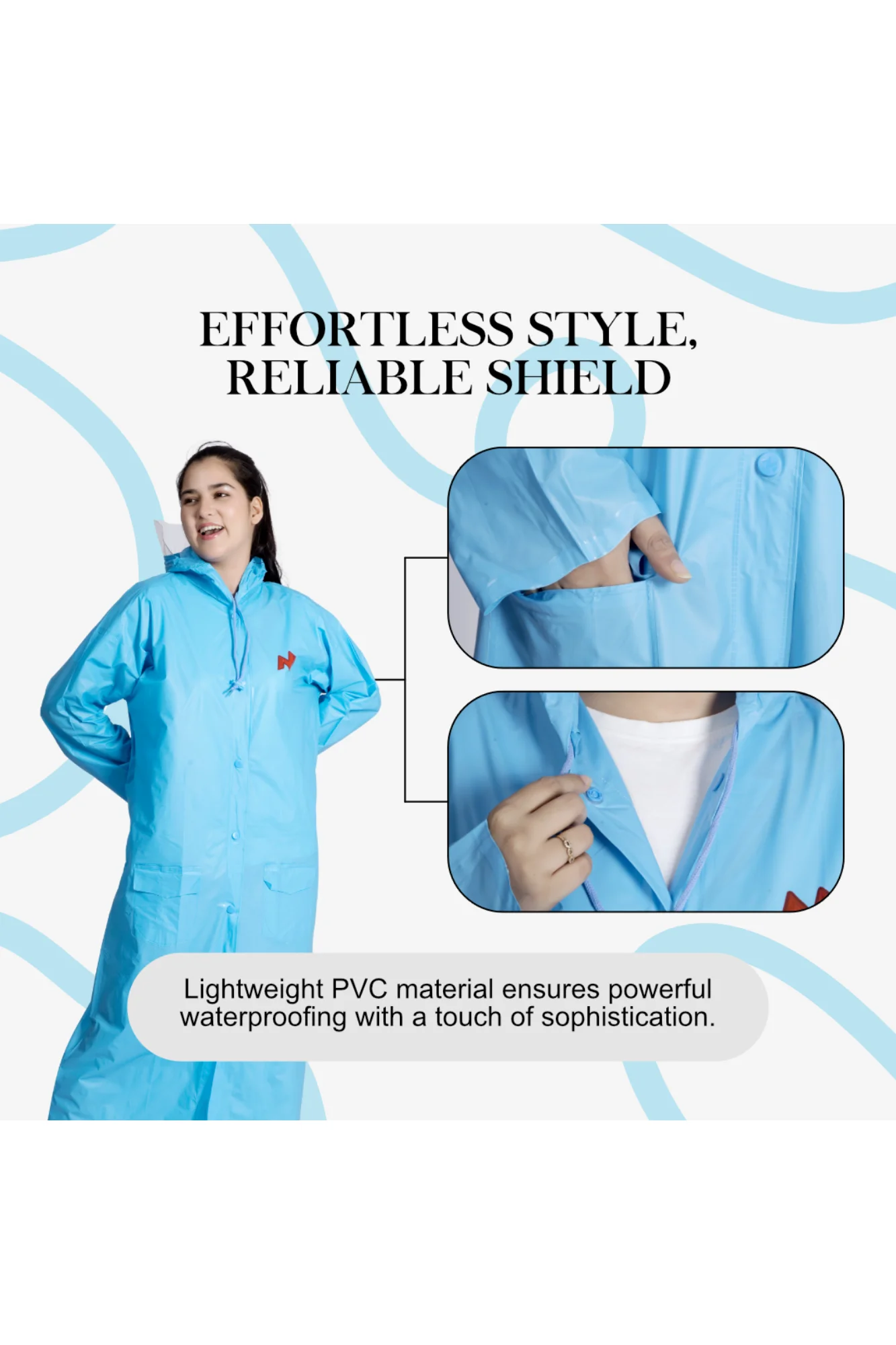 7W CRYSTAL Trans PVC Womens Raincoat - Image 31