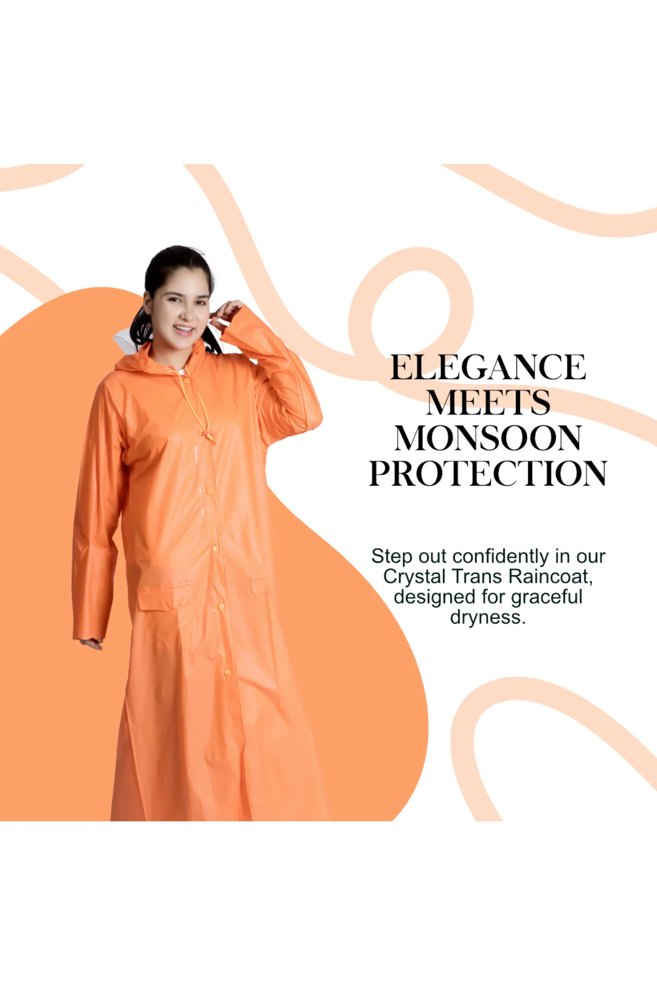7W CRYSTAL Trans PVC Womens Raincoat - Image 33