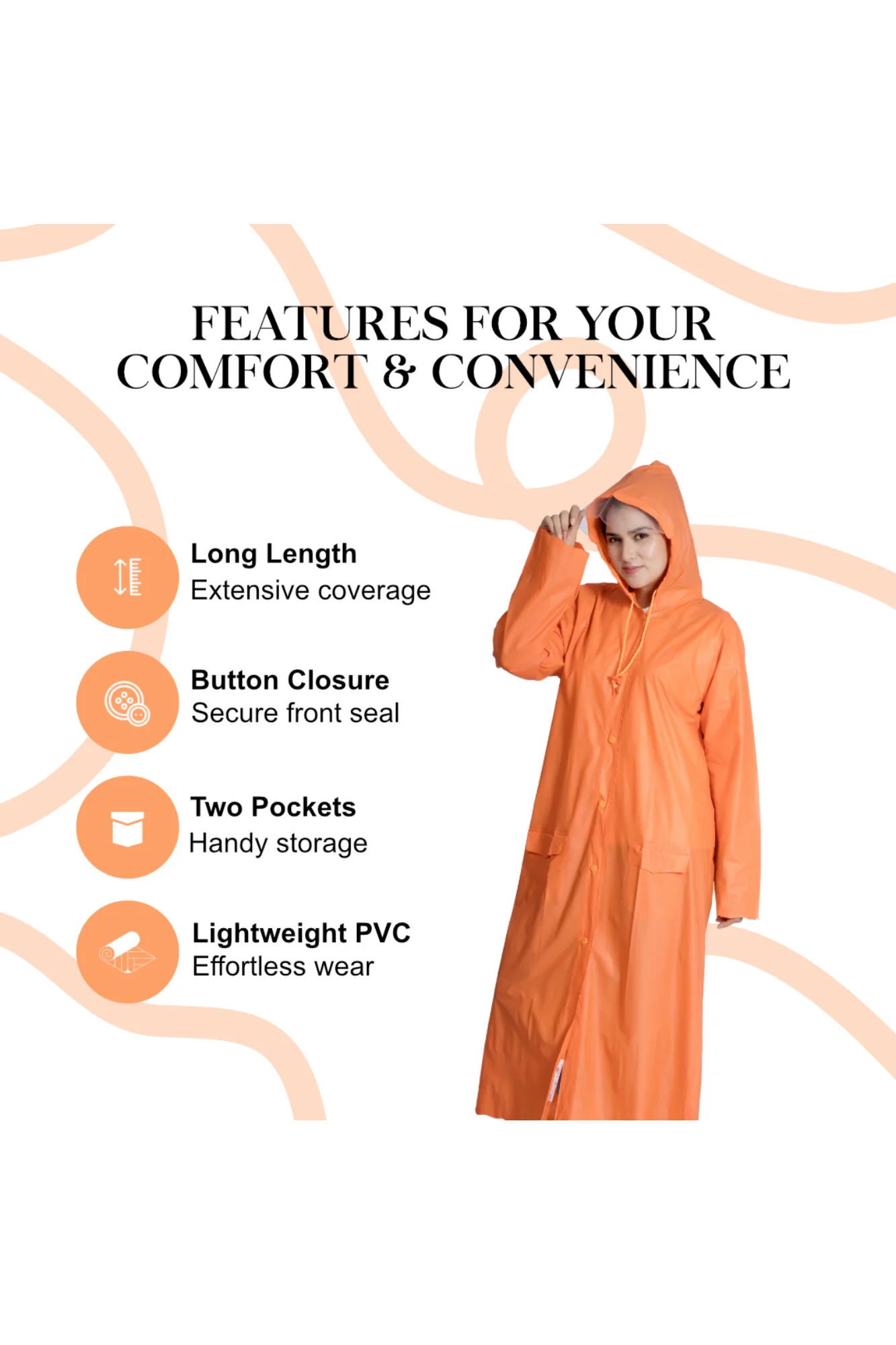 7W CRYSTAL Trans PVC Womens Raincoat - Image 34