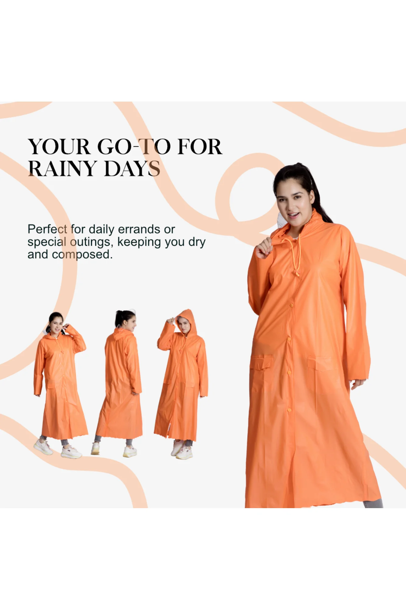 7W CRYSTAL Trans PVC Womens Raincoat - Image 36