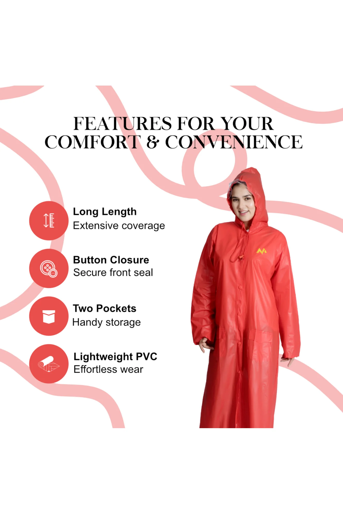 7W CRYSTAL Trans PVC Womens Raincoat - Image 38