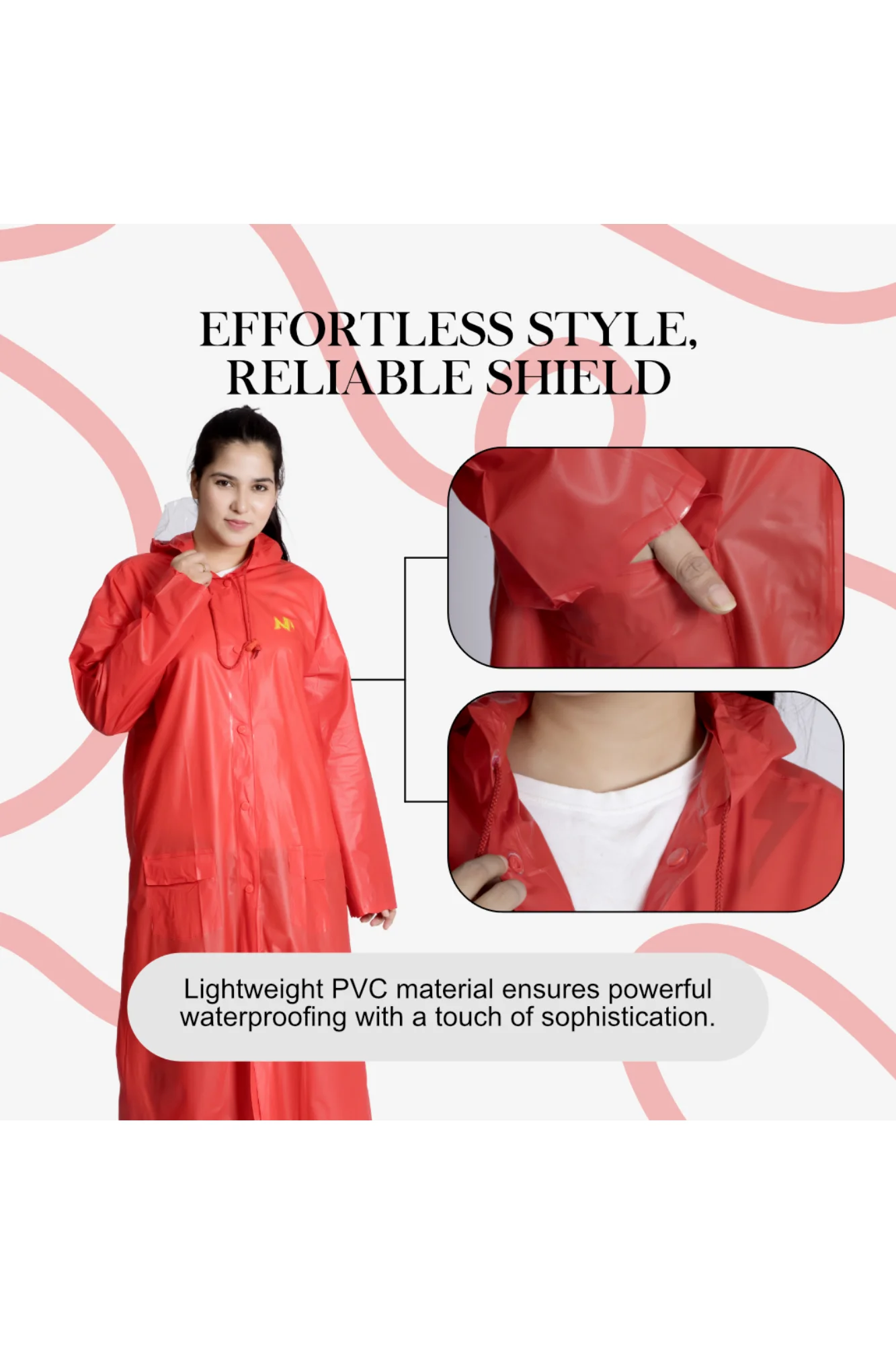 7W CRYSTAL Trans PVC Womens Raincoat - Image 39