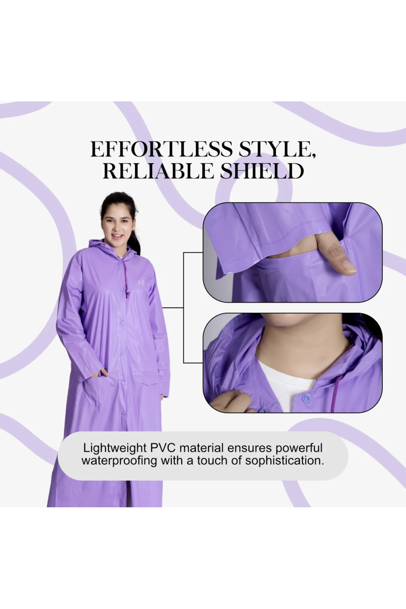 7W CRYSTAL Trans PVC Womens Raincoat - Image 43