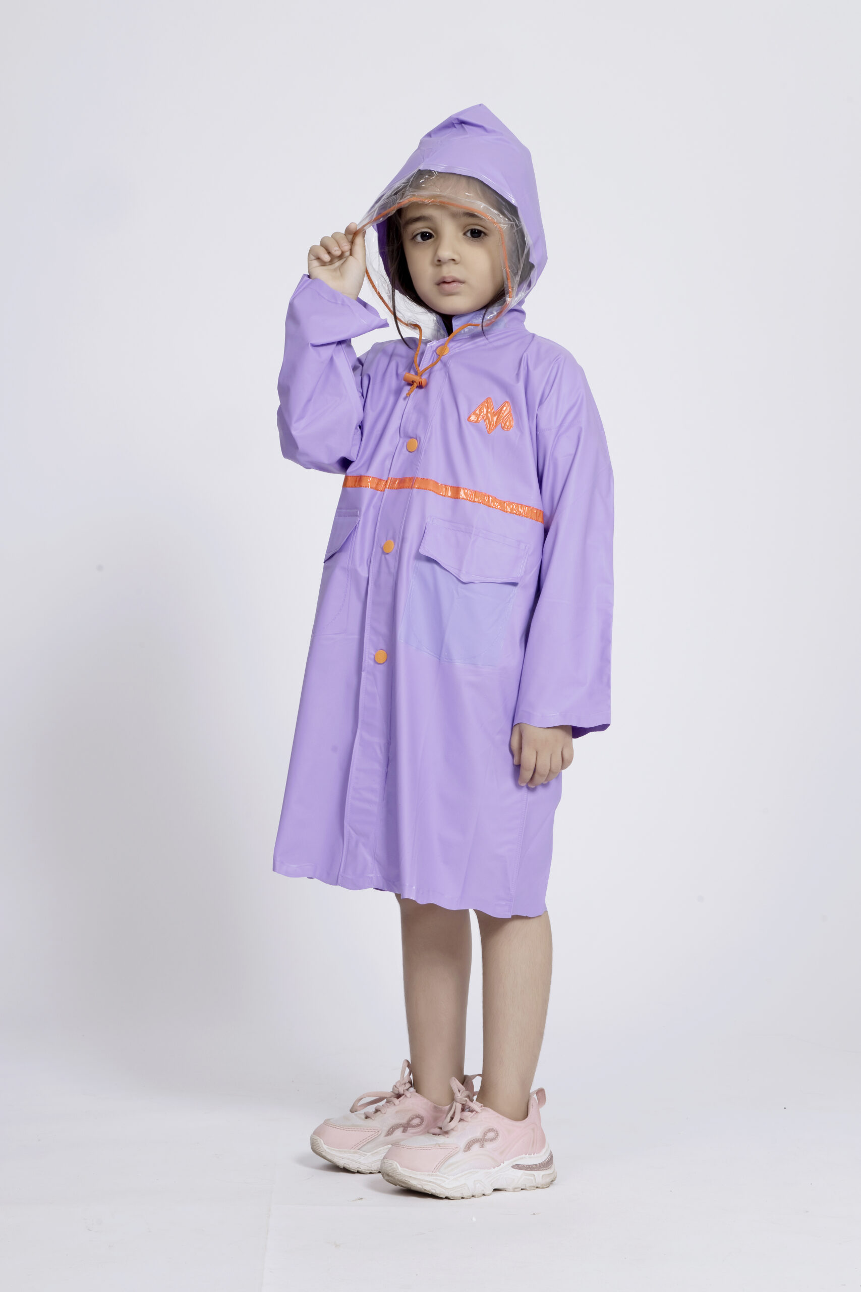 7K Crystal Trans PVC (Pleat) Kids Raincoat - Image 15